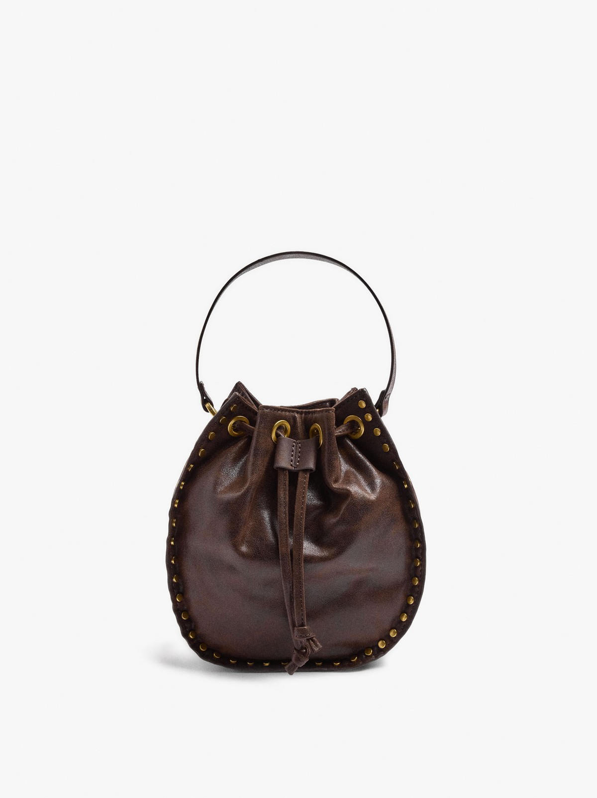 팔포이즈 스터드 체인 스트랩 버킷백 249611 BROWN