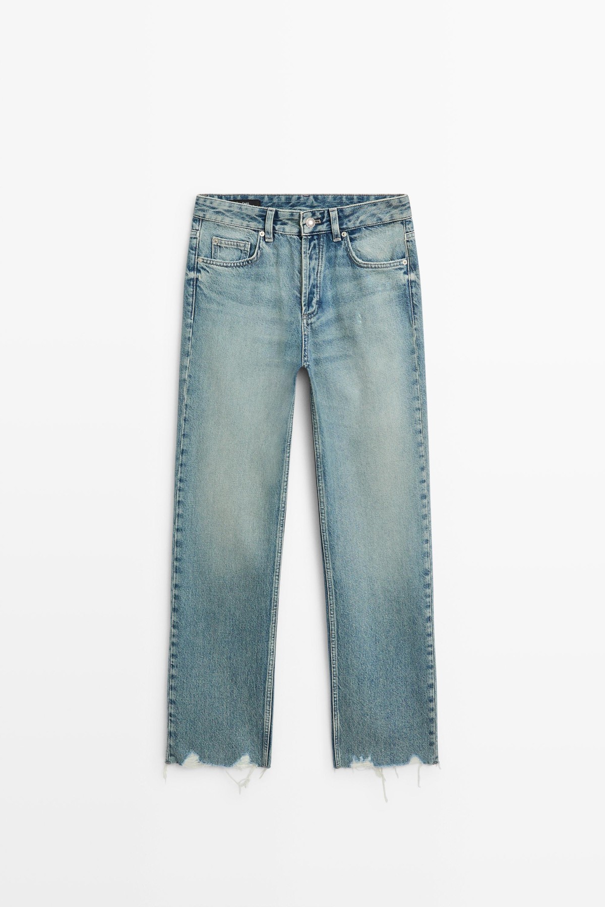 마시모두띠 스토브파이프 프레이드 헴 진 5077/877 LIGHT BLUE