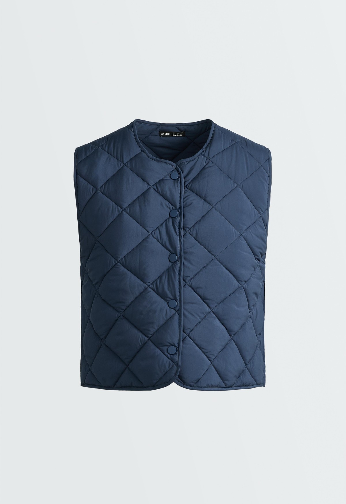오이쇼 다이아몬드 퀄팅 베스트 4892/408/408 NAVY BLUE