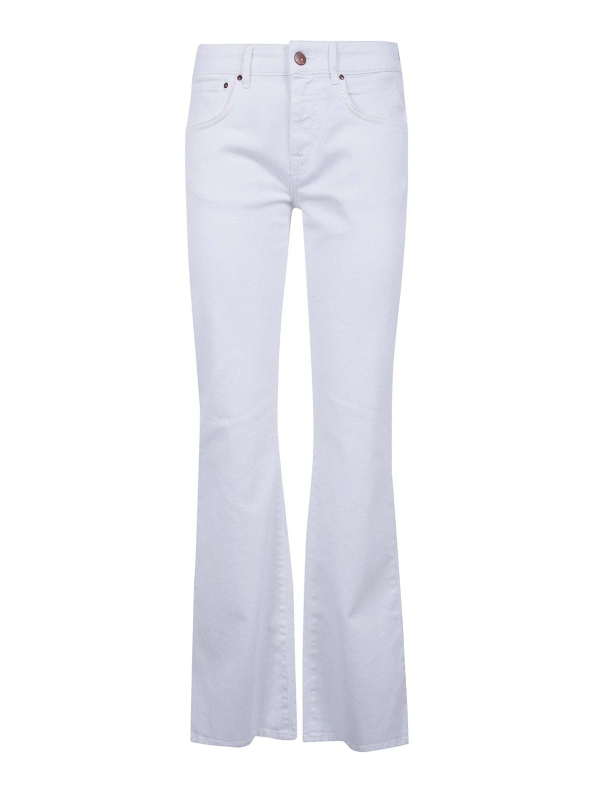 치가라 에스 Dyed Drill Stretch 데님 팬츠 여성 화이트 26SS 29V08TDRS11001