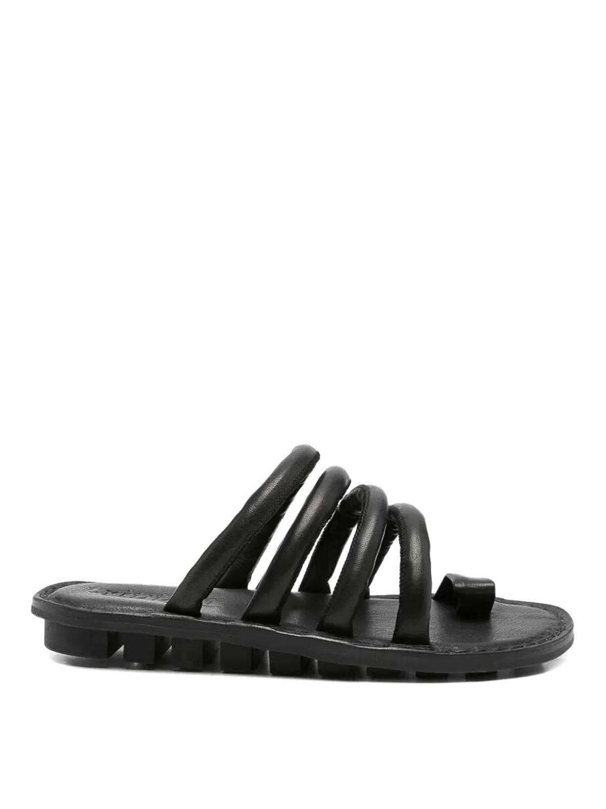 트이프엔 Threads Flat 플랫 샌들 여성 블랙 26SS THREADSFWAWTUBEBLACK