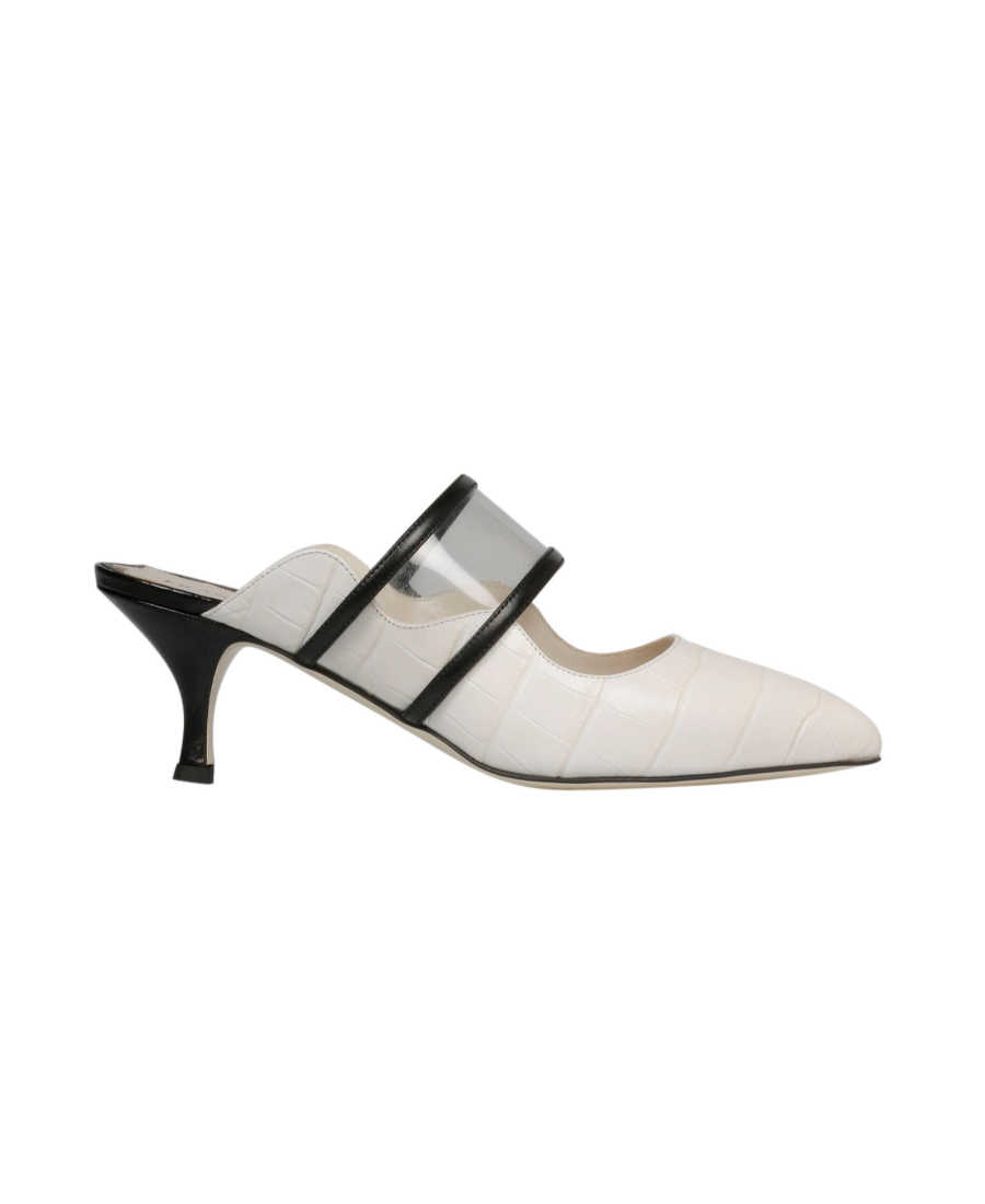 프안쳇카 벨라비타 calzature 펌프스 여성 화이트 19SS MOON50MULEWHITEBLACK