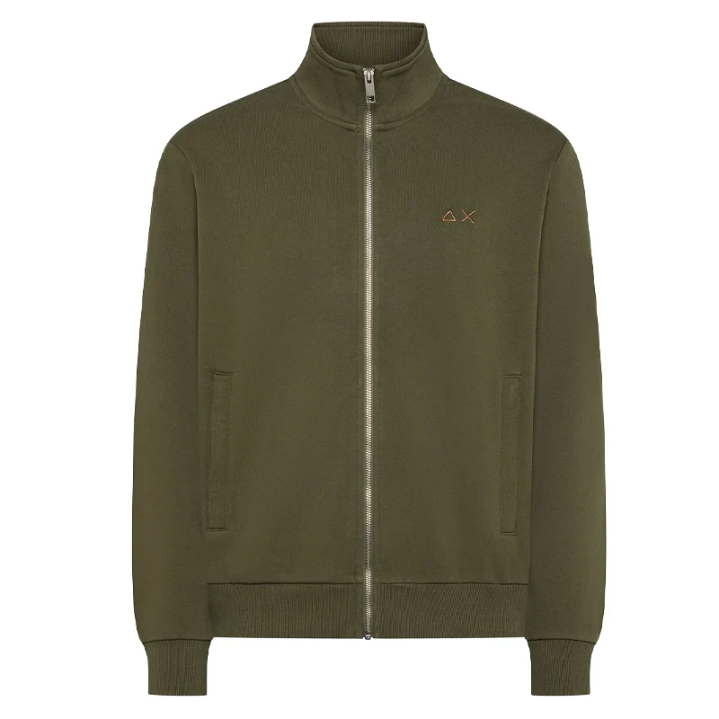 순68 FELPA UOMO TRACK ZIP BASIC 니트 남성 그린 F46101VERDE