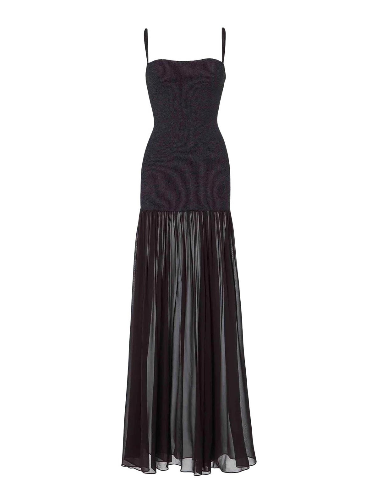 헌자 지 Long Square Neckline Thin Straps Tech Fabric Women 탱크톱 여성 블랙 26SS DHYBRIDCRGBLACK