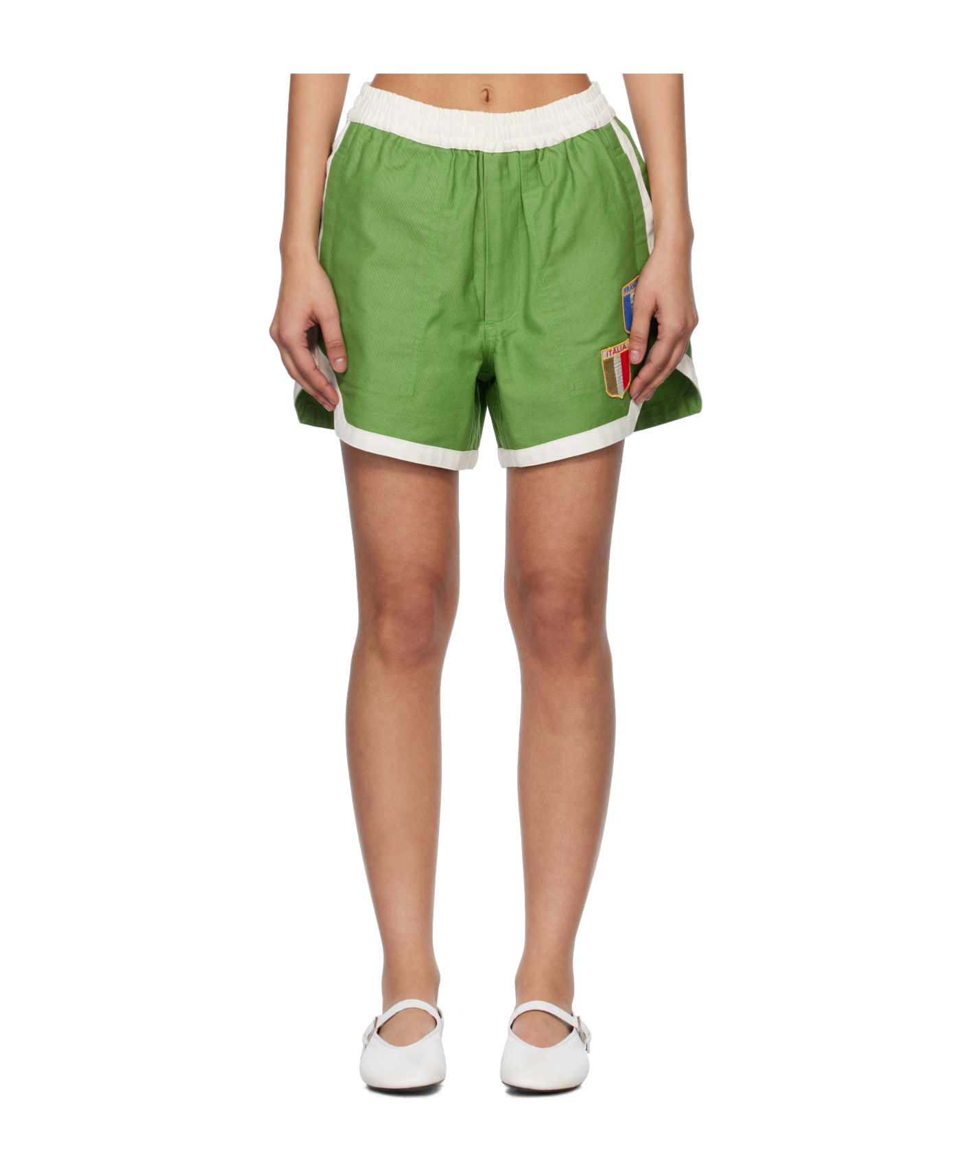 보데 shorts 숏팬츠 여성 그린 25SS MRS25BT066GRNWTGREENWHITE