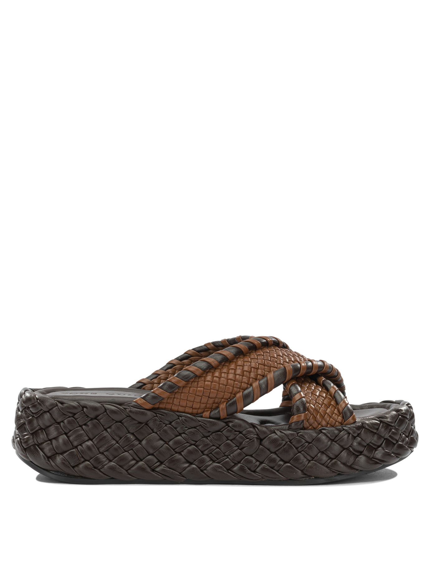 폰스 친타나 플랫 샌들 여성 브라운 26SS 12023T00CAFEBROWN