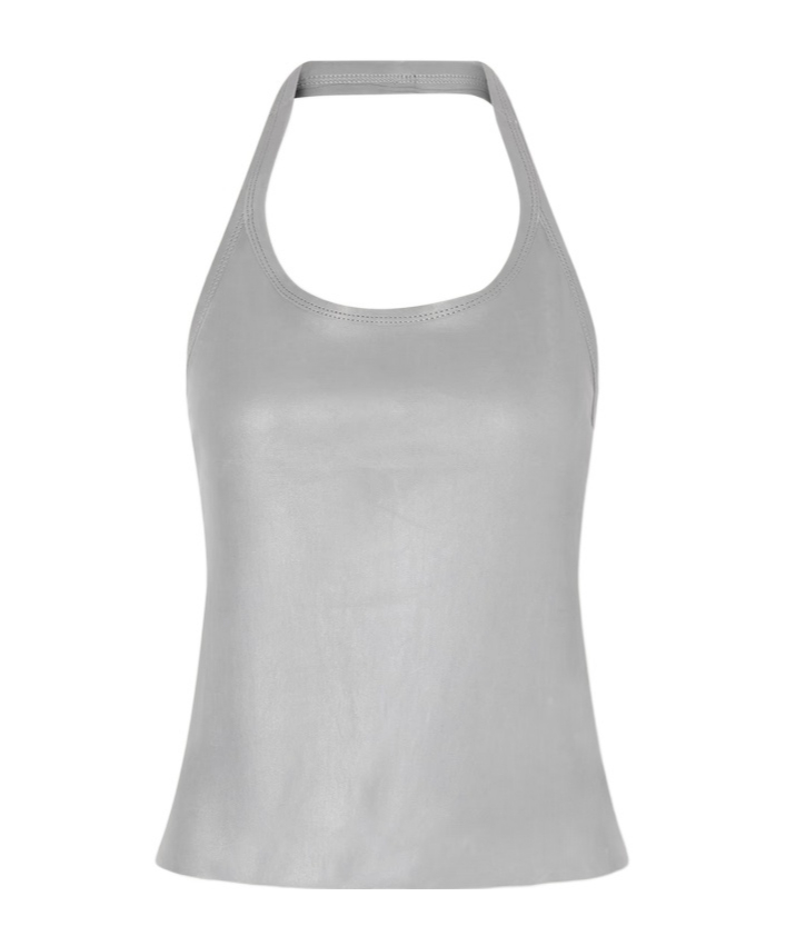 스웃 베스트 여성 그레이 26SS CHERRYLEATHERPANPANGRAY