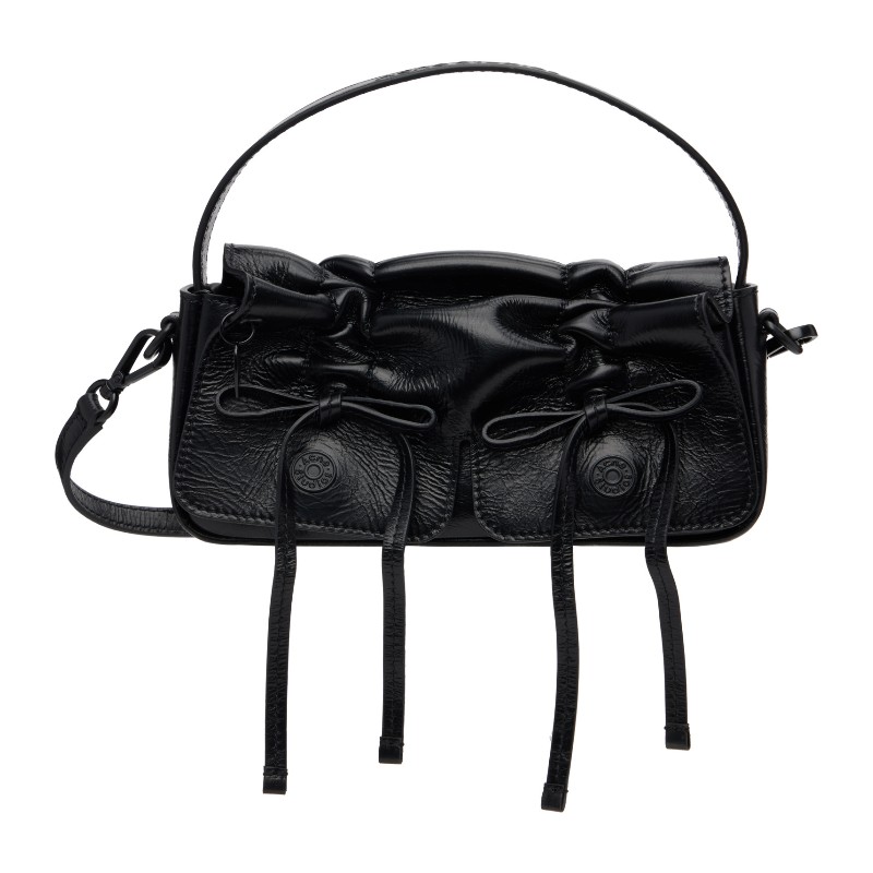 아크네스튜디오 블랙 마이크로 멀티포켓 메신저백 A10431- 900 BLACK