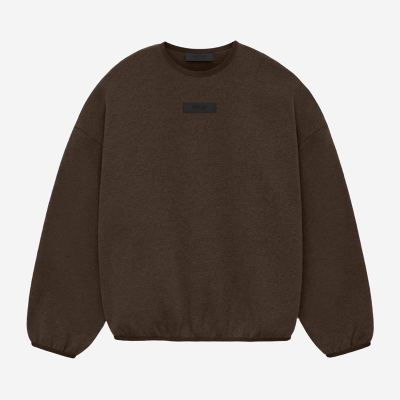 피어오브갓 에센셜 로고 코튼 크루넥 스웨트셔츠 192SU244682F BROWN