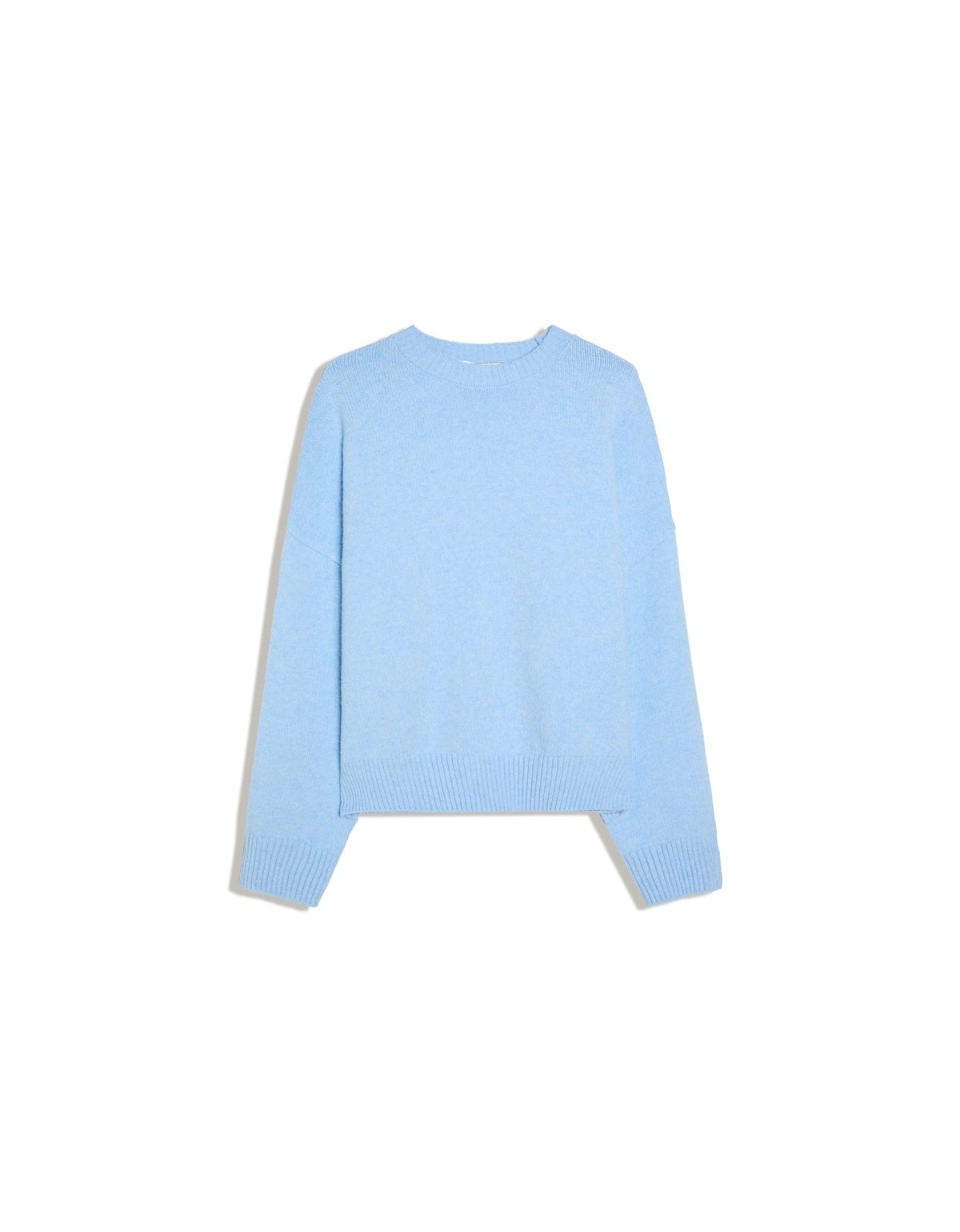 버쉬카 박시 라운드넥 니트 스웨터 2348/376 LIGHT BLUE