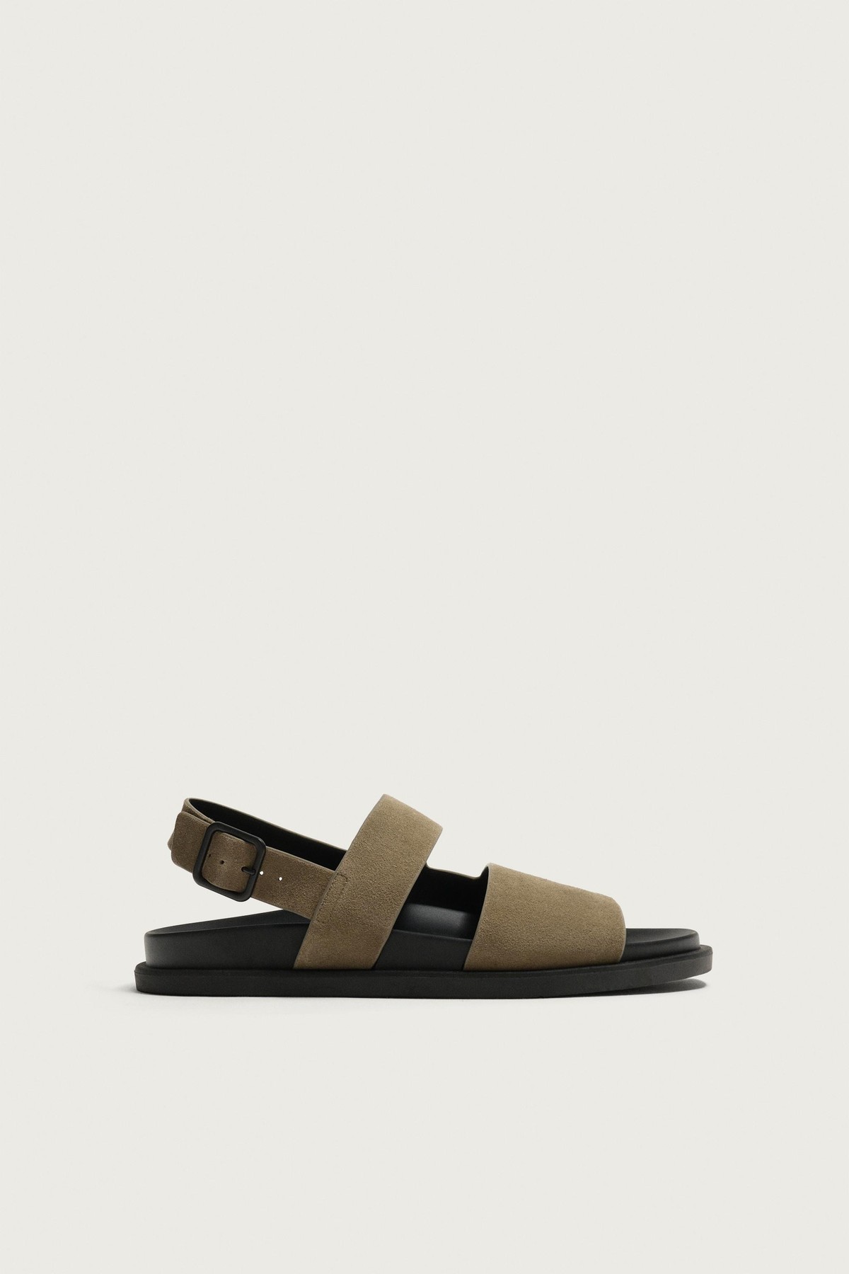 자라 레더 와이드 스트랩 버클 샌들 2733/820/131 TAUPE GREY