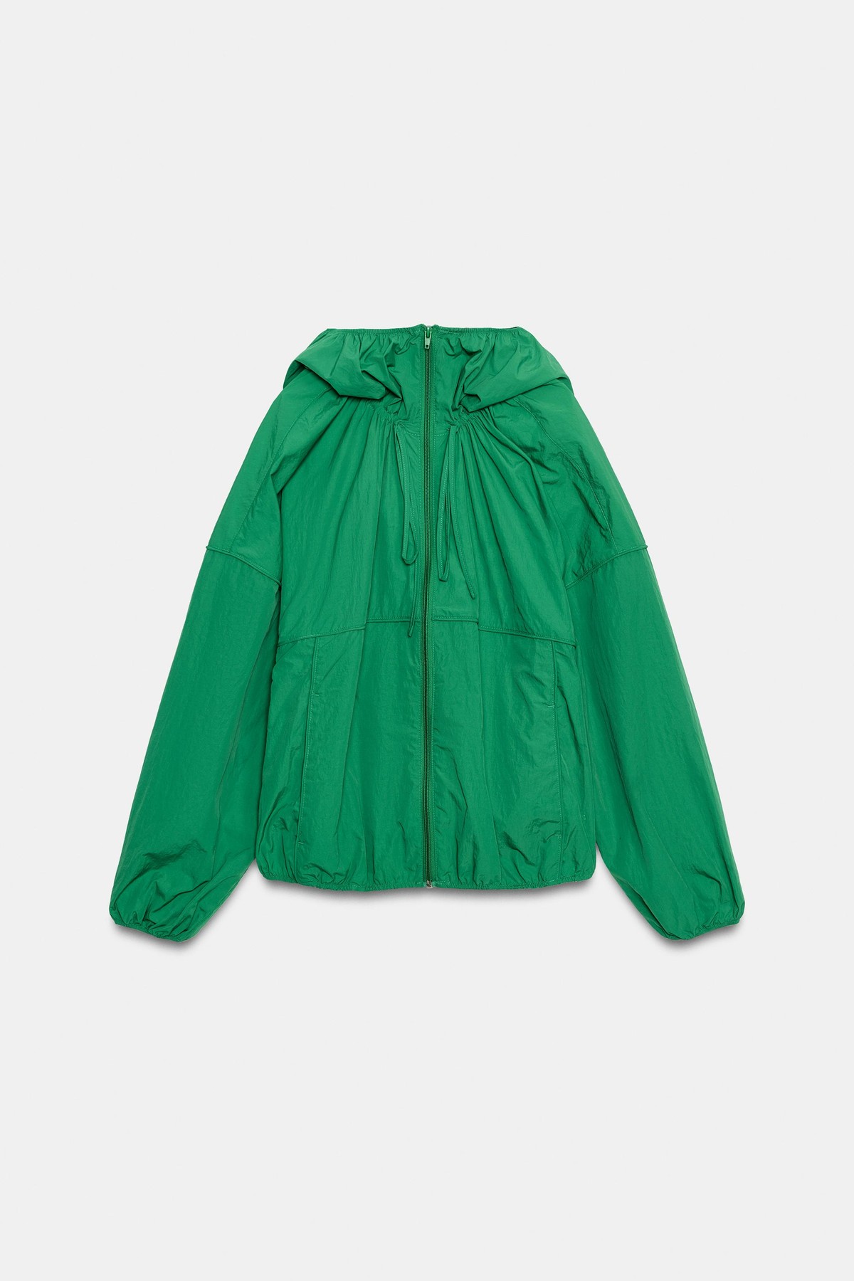 자라 테크니컬 후드 바람막이 자켓 1255/702/500 GREEN