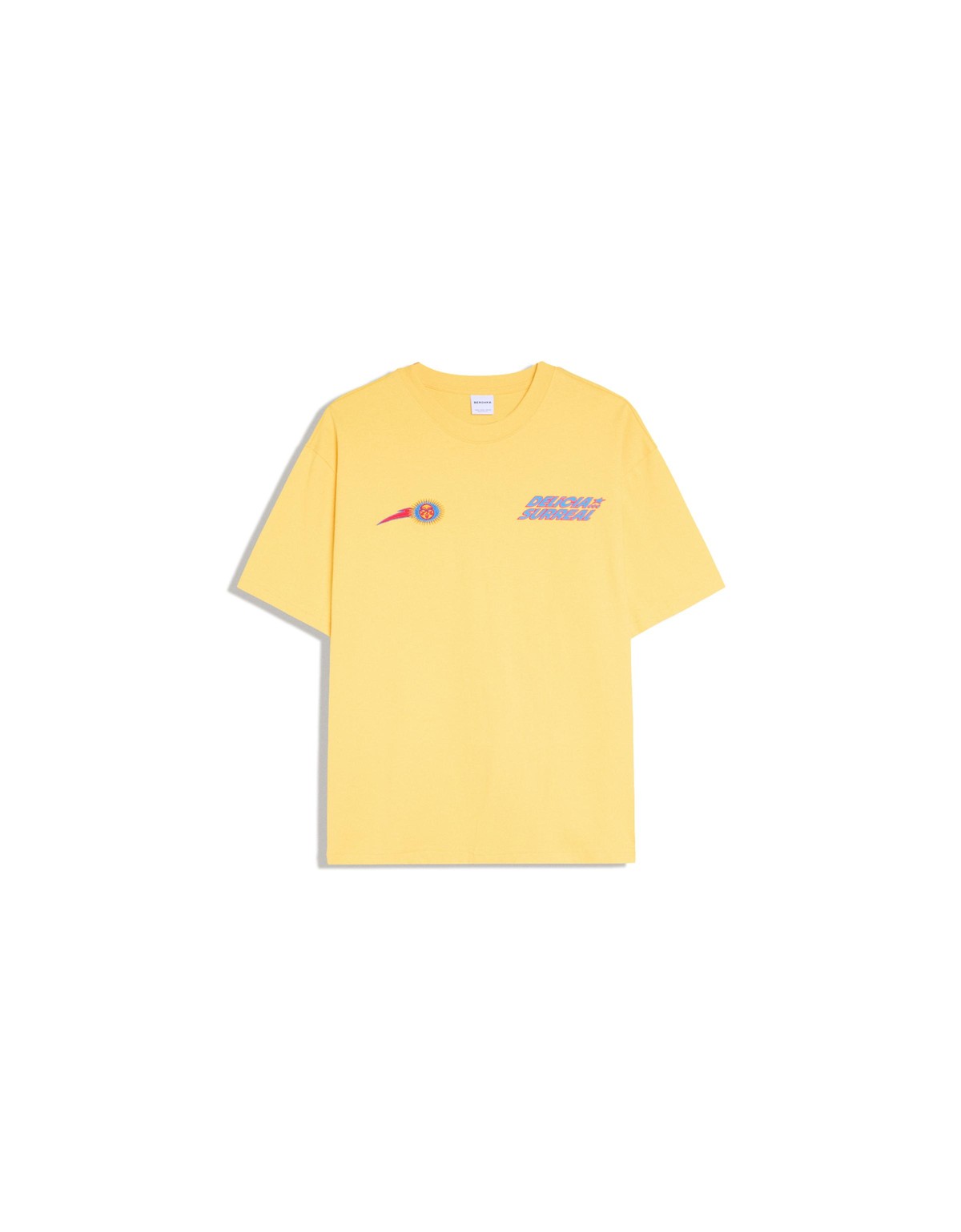 버쉬카 릴렉스핏 프린트 반팔 티셔츠 4130/116 YELLOW