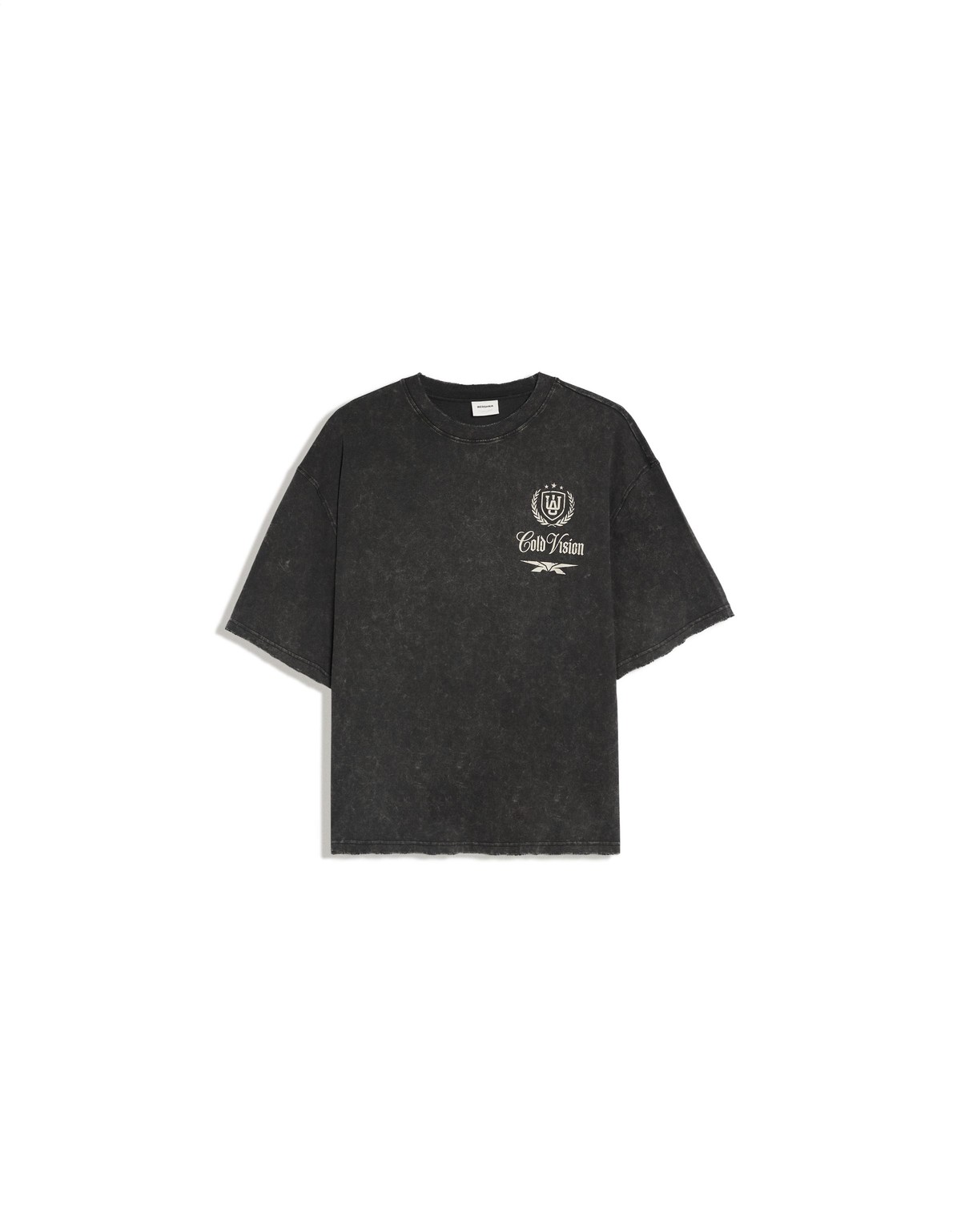 버쉬카 박시핏 그래픽 반팔 티셔츠 3731/120 BLACK