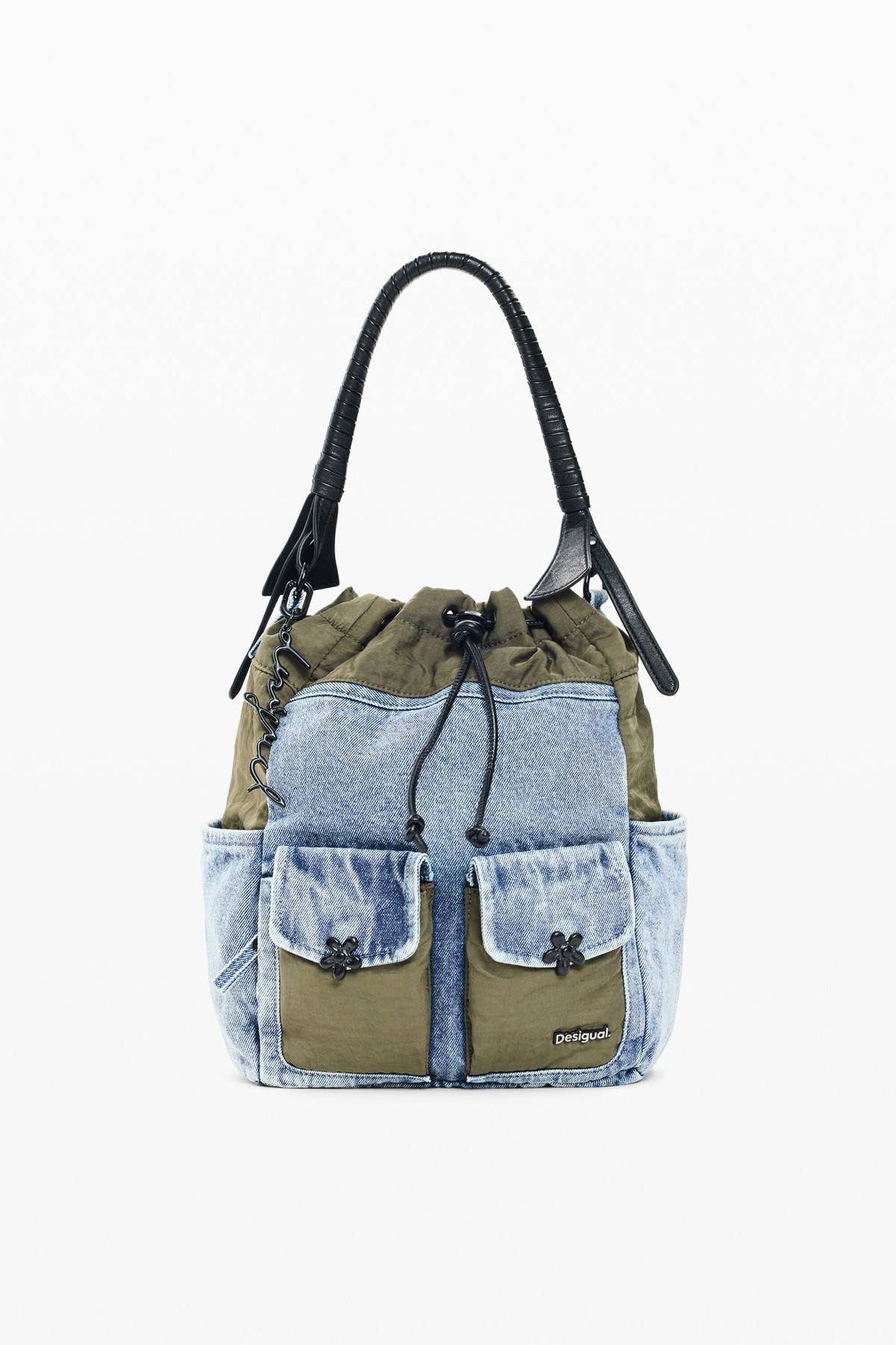 데시구알 컬러블록 데님 미디엄 백팩 26WAKD145053 ONE COLOR