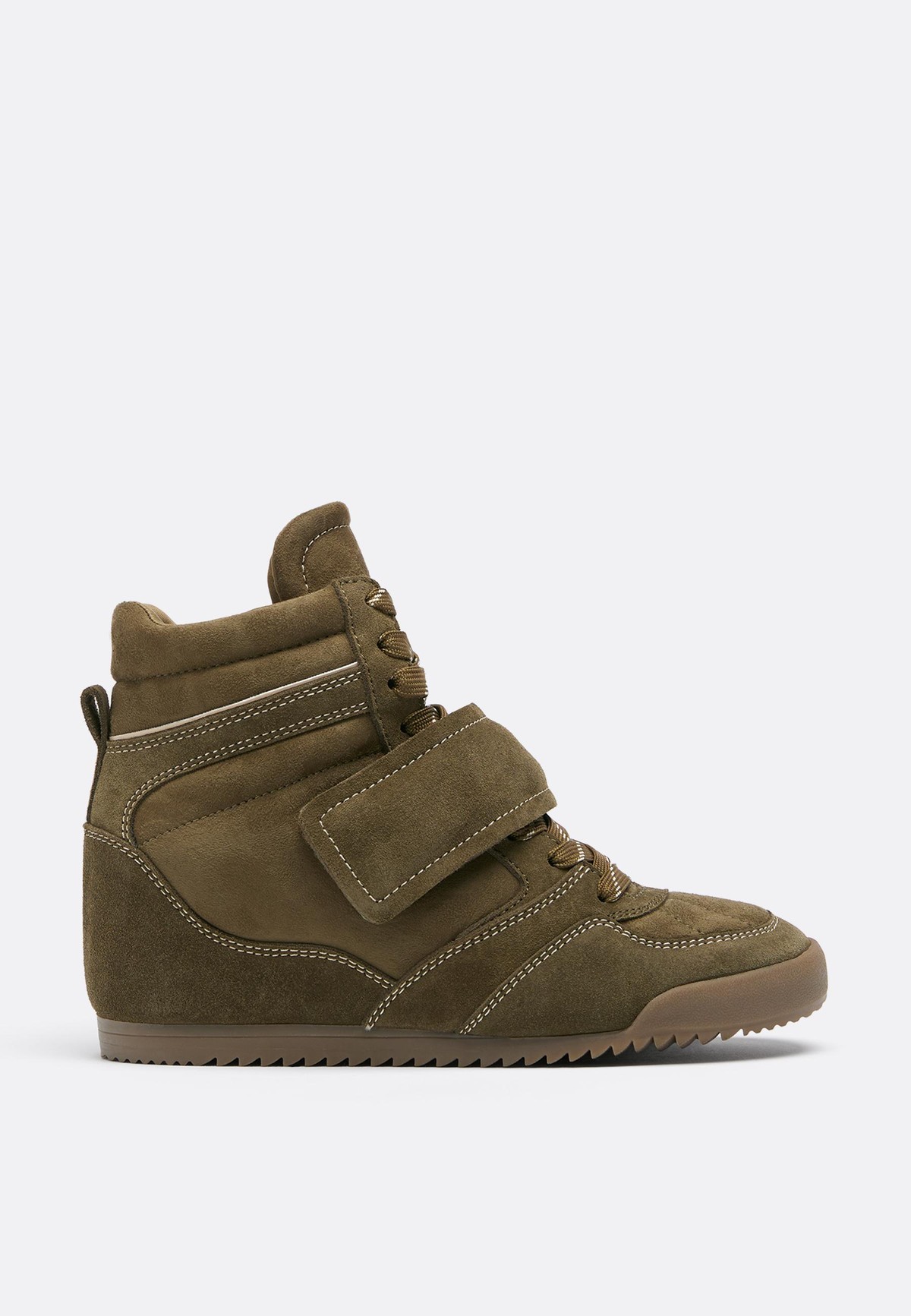 스트라디바리우스 히든 웨지 하이탑 스니커즈 9515/870/032 KHAKI