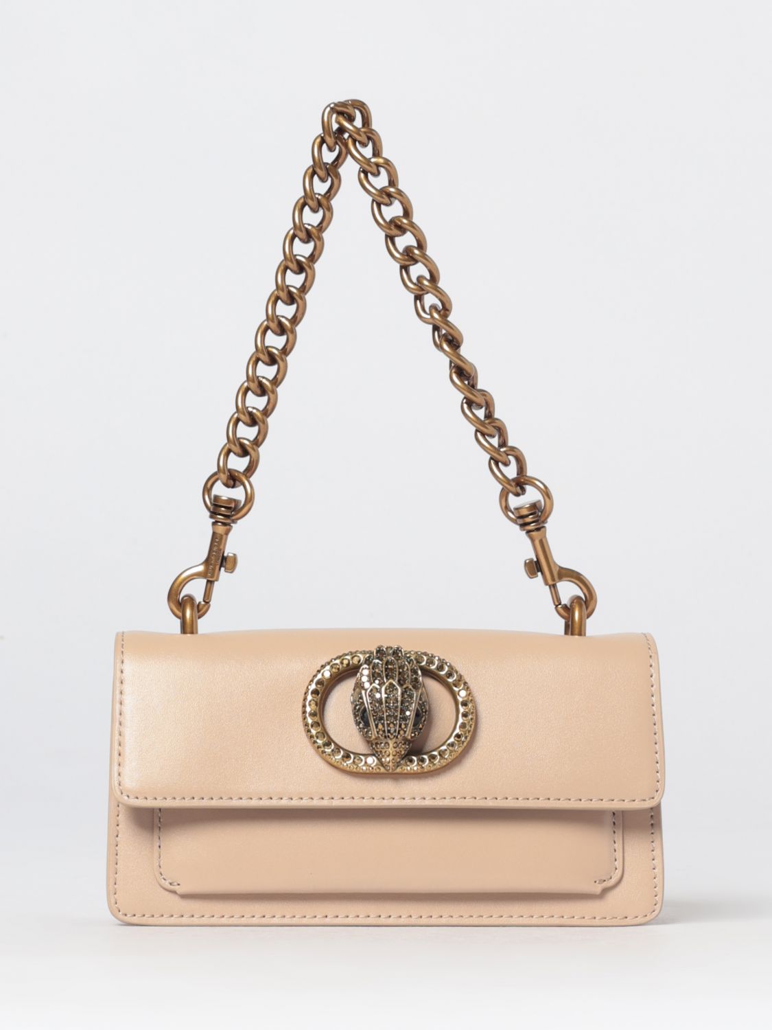 쿨트 제젤 런던 borsa a spalla Chelsea pelle con logo di strass 미니 숄더백 여성 베이지 26SS 526674710947