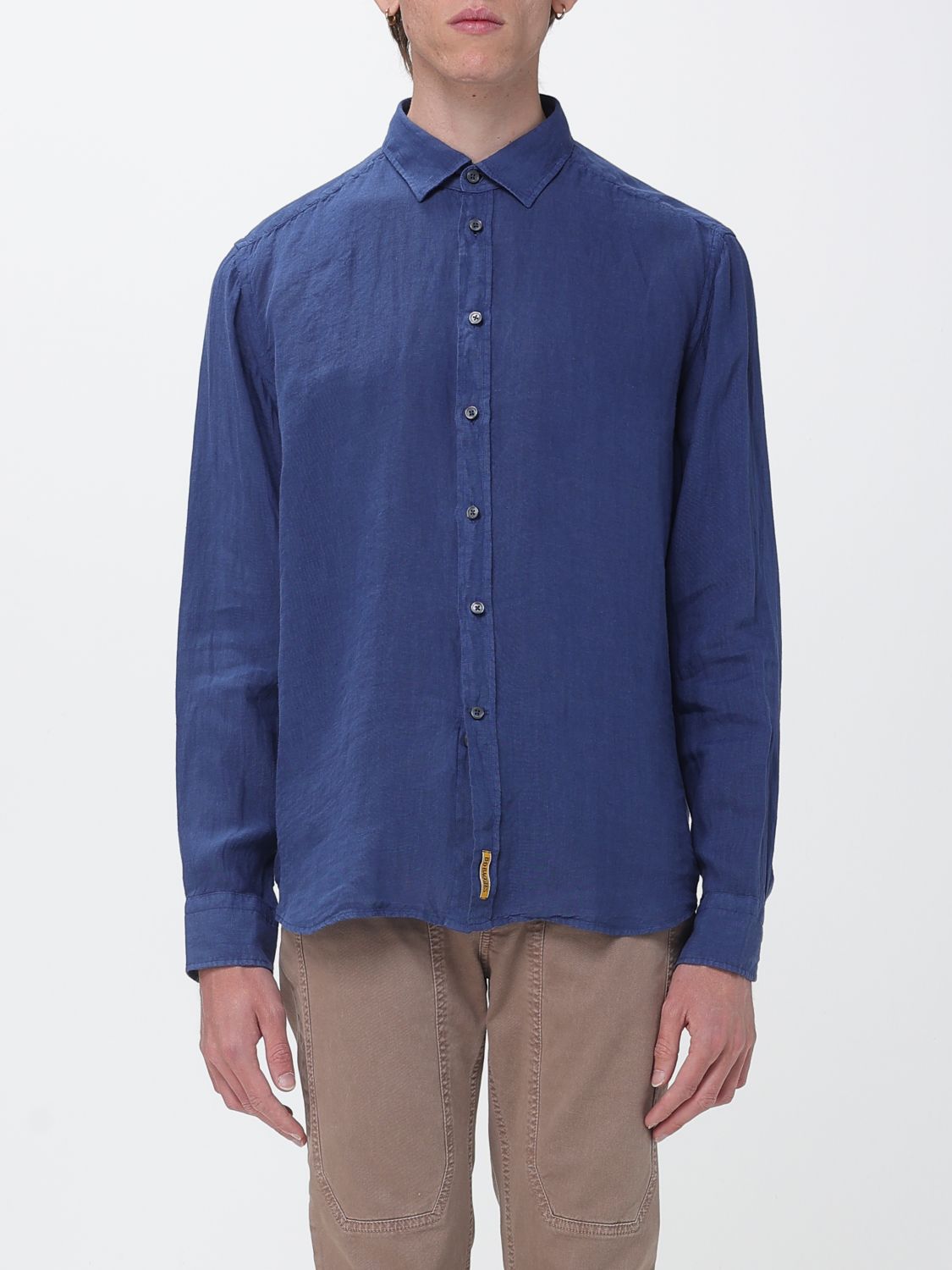비디 박짓 Camicia basic cotone 긴팔 셔츠 남성 블루 26SS B010TC162B73