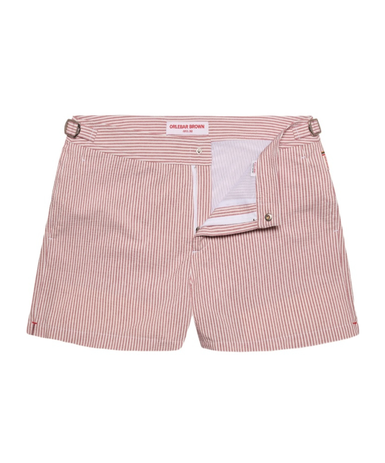 올레발 브아운 swimwear 수영복 남성 핑크 26SS 281766VERMILLIONWHITE