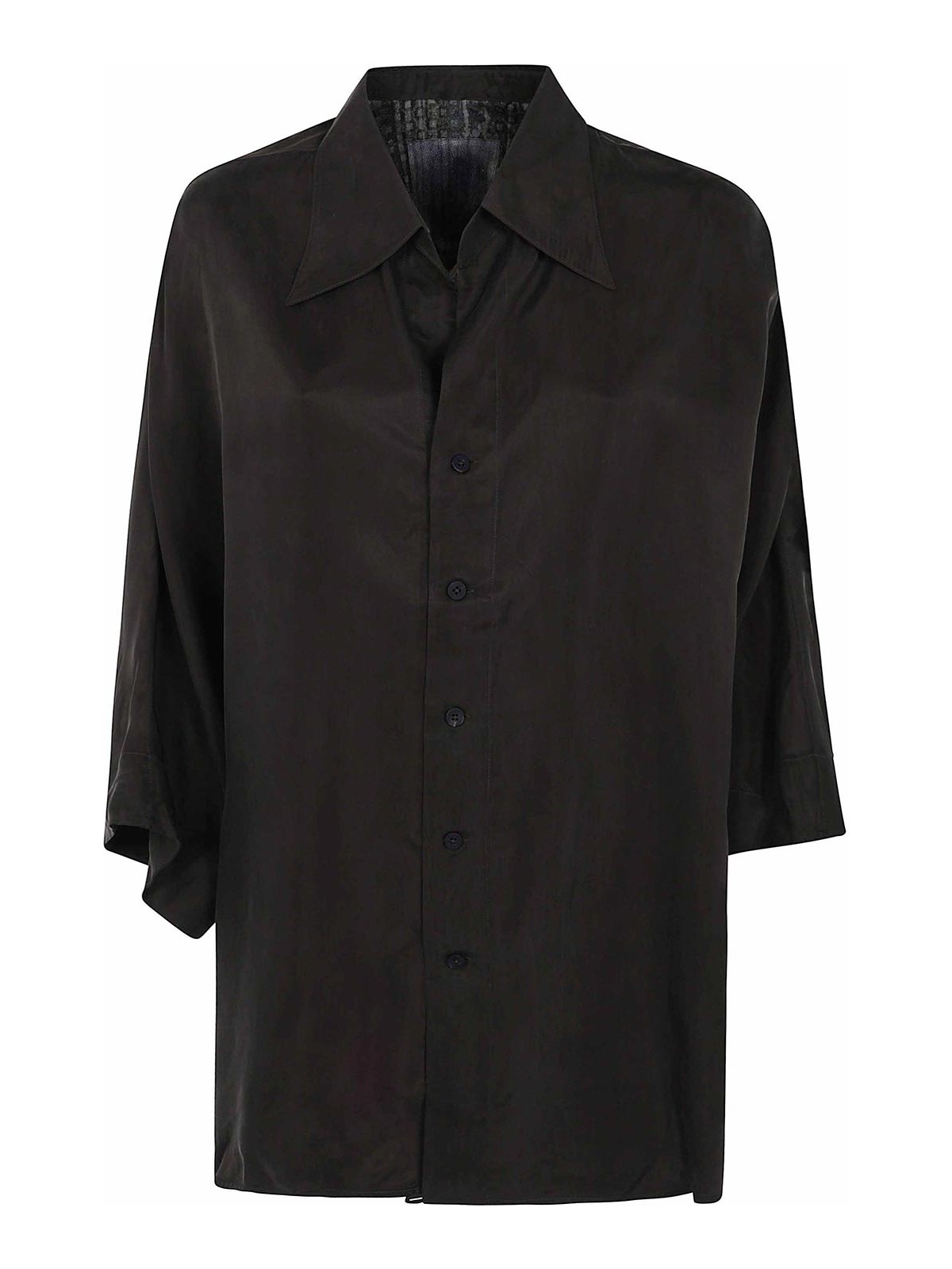 직지 첸 SHORT SLEEVES BACK GATHERED 셔츠 여성 블랙 26FW 0W262070253