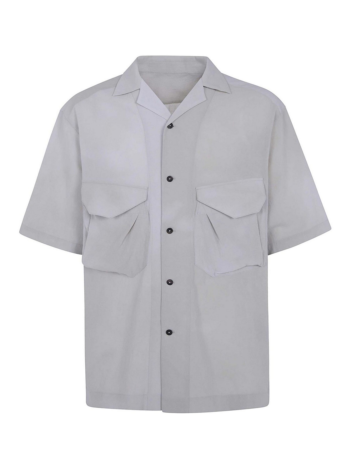 직지 첸 LARGE POCKET SHORT SLEEVES 반팔 셔츠 남성 그레이 26FW 0M262070851