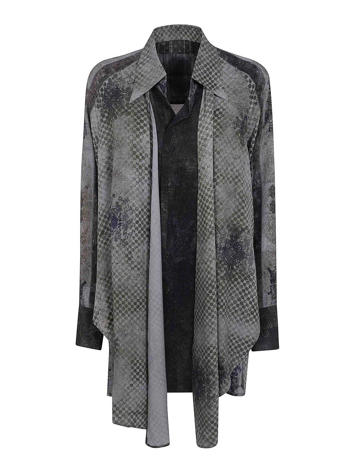 직지 첸 DRAPE LONG 셔츠 여성 멀티 26FW 0W262070655