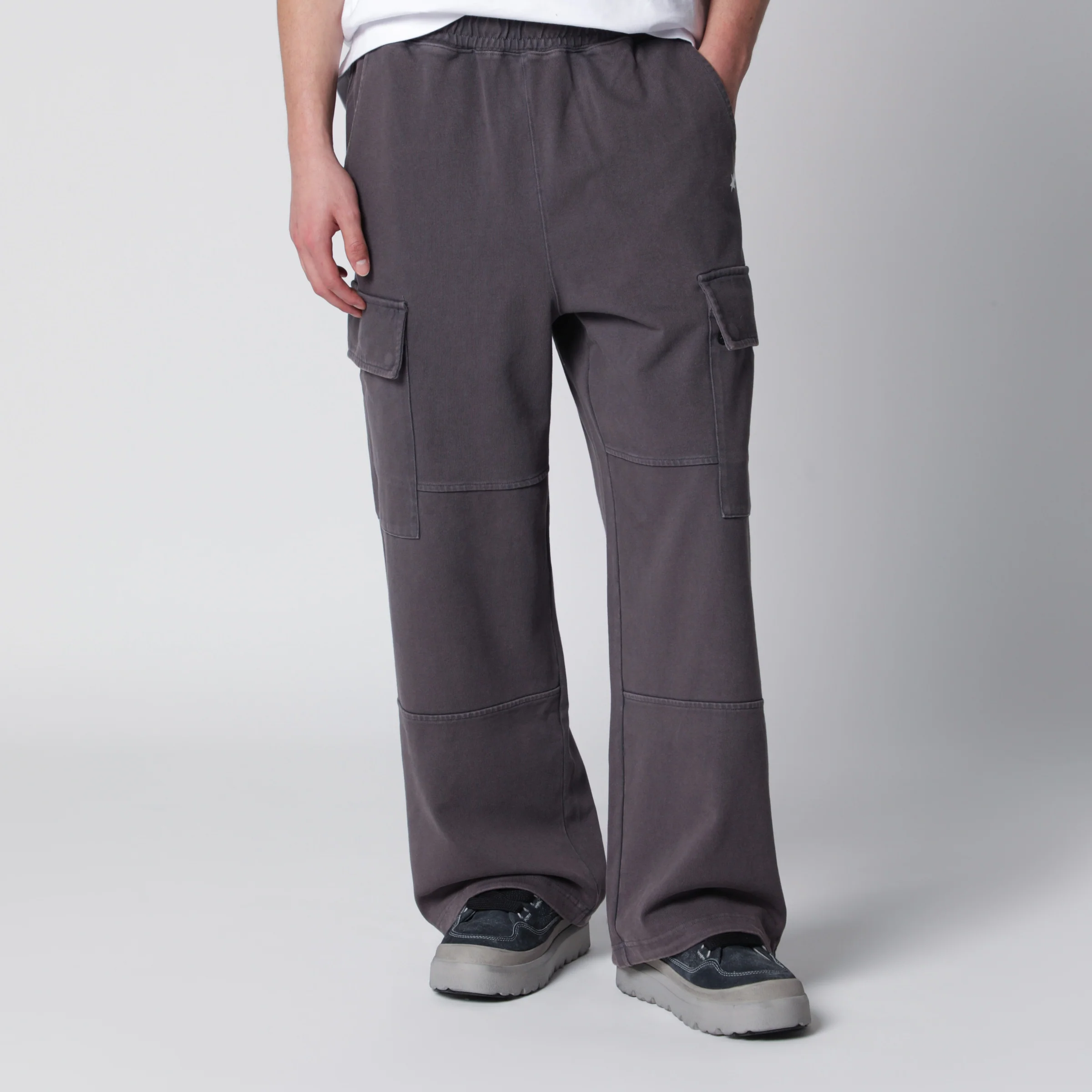 베이프 Washed cargo jogging casual 조거 남성 그레이 26SS 001PTM301306MCOCH