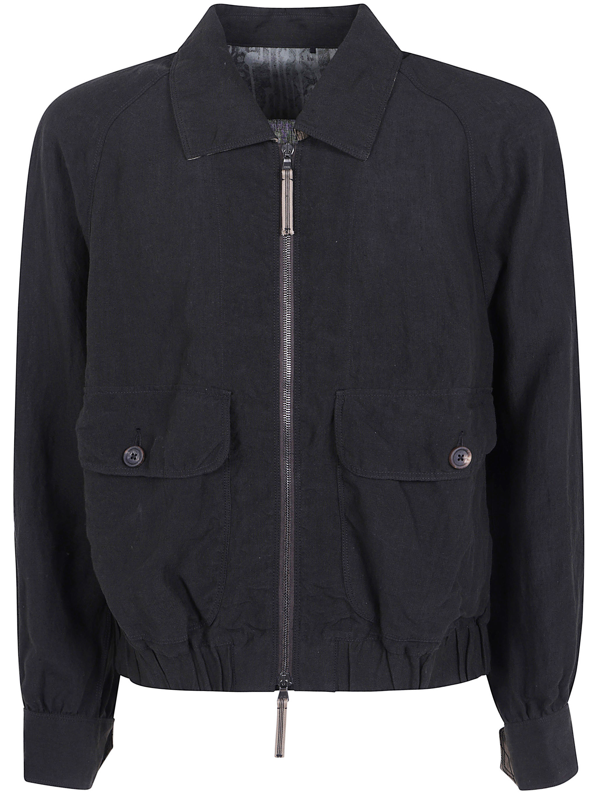 직지 첸 PUPPYTOOTH AVIATOR 크롭 자켓 남성 블랙 26FW 0M262091104