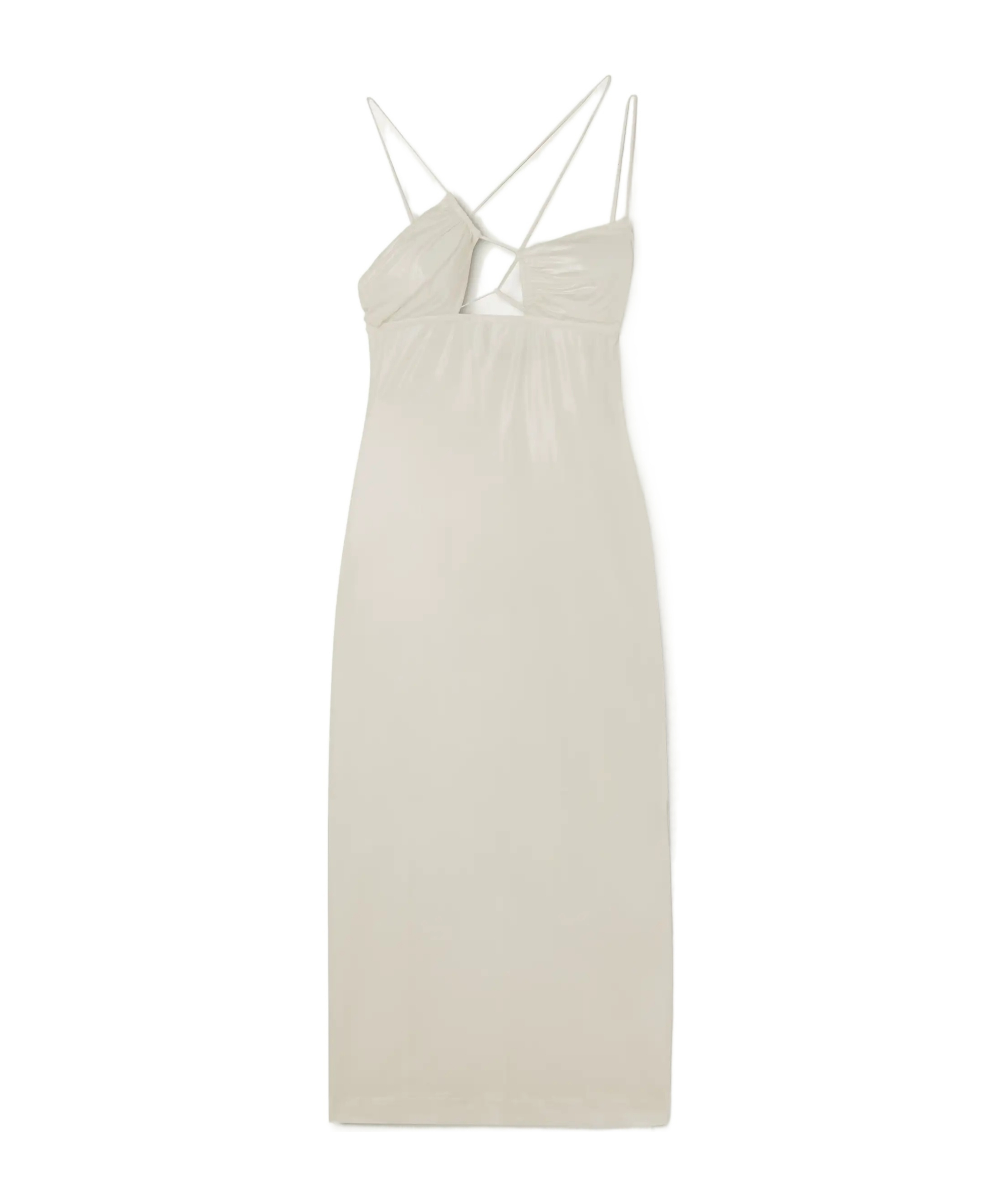 넨시 도자카 원피스 여성 그레이 22FW NDSS23DR096WHITEGLOSSYCREAM