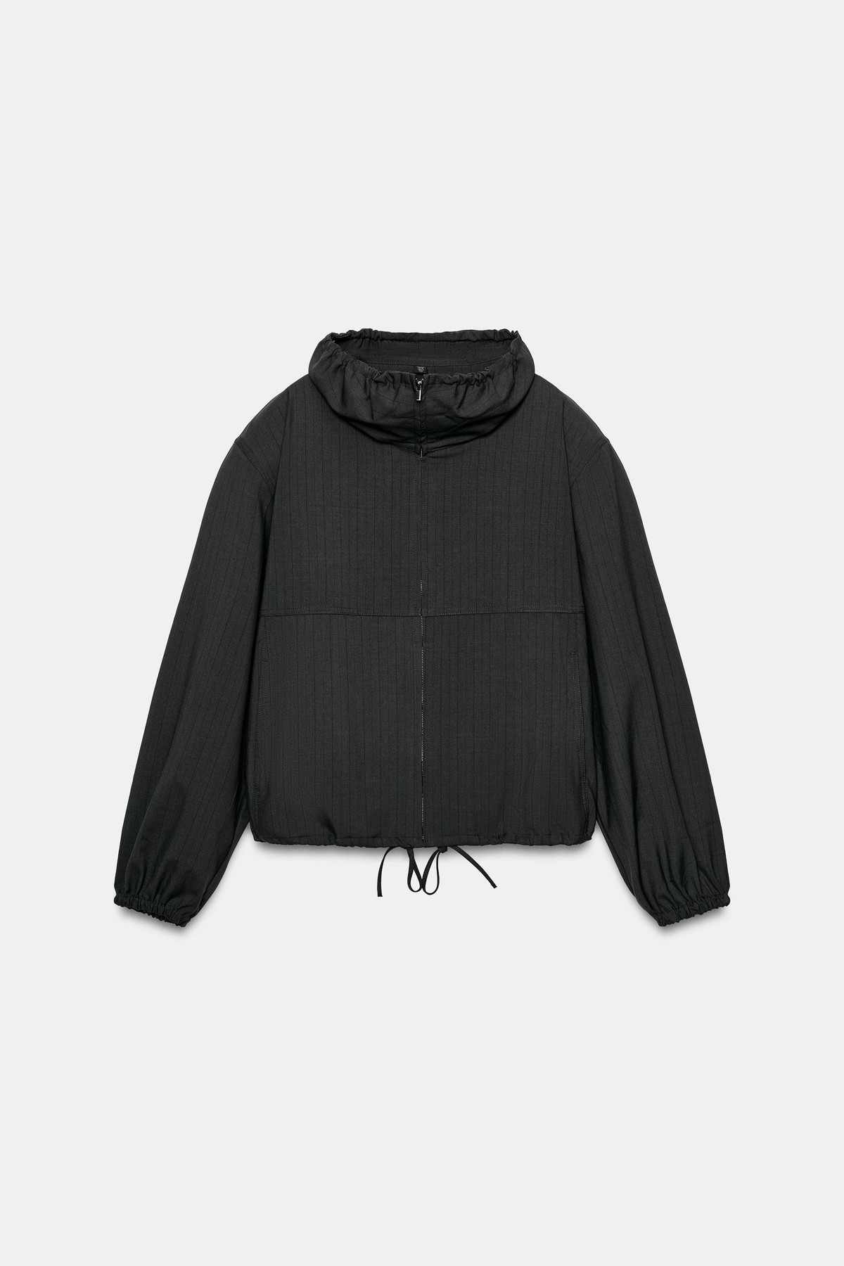 자라 핀스트라이프 숄더패드 집업 자켓 5063/732/818 CHARCOAL GREY