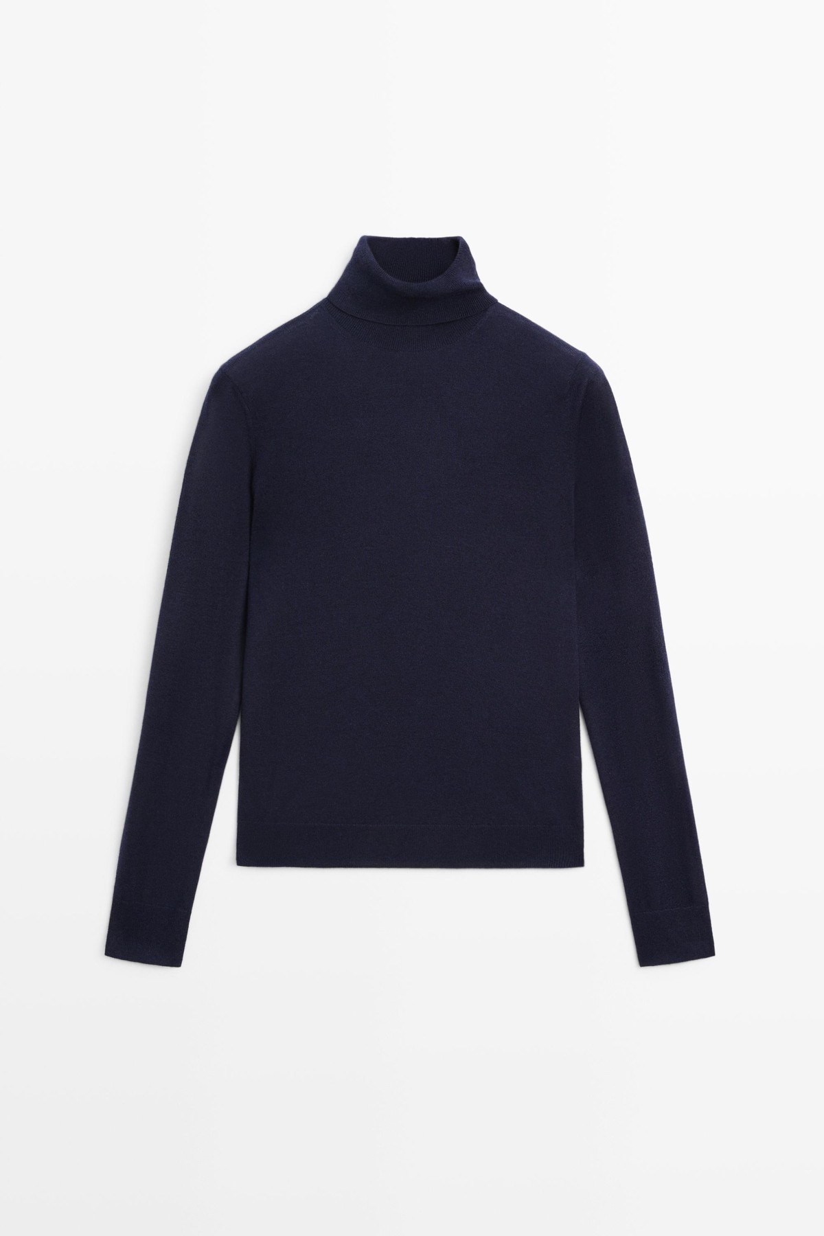 마시모두띠 울 블렌드 터틀넥 니트 스웨터 5697/579 NAVY BLUE