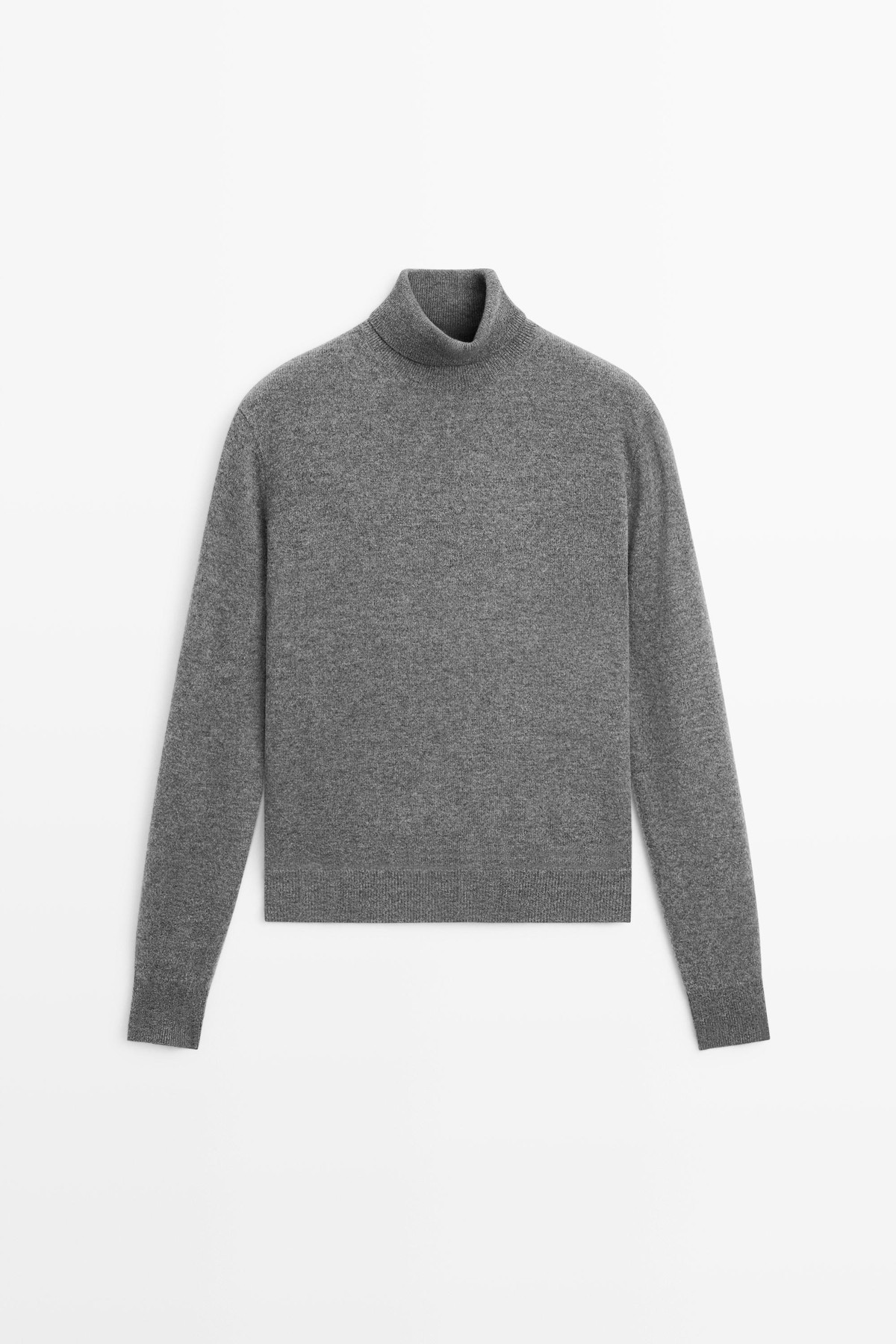 마시모두띠 울 혼방 터틀넥 니트 스웨터 5640/593 MEDIUM GREY