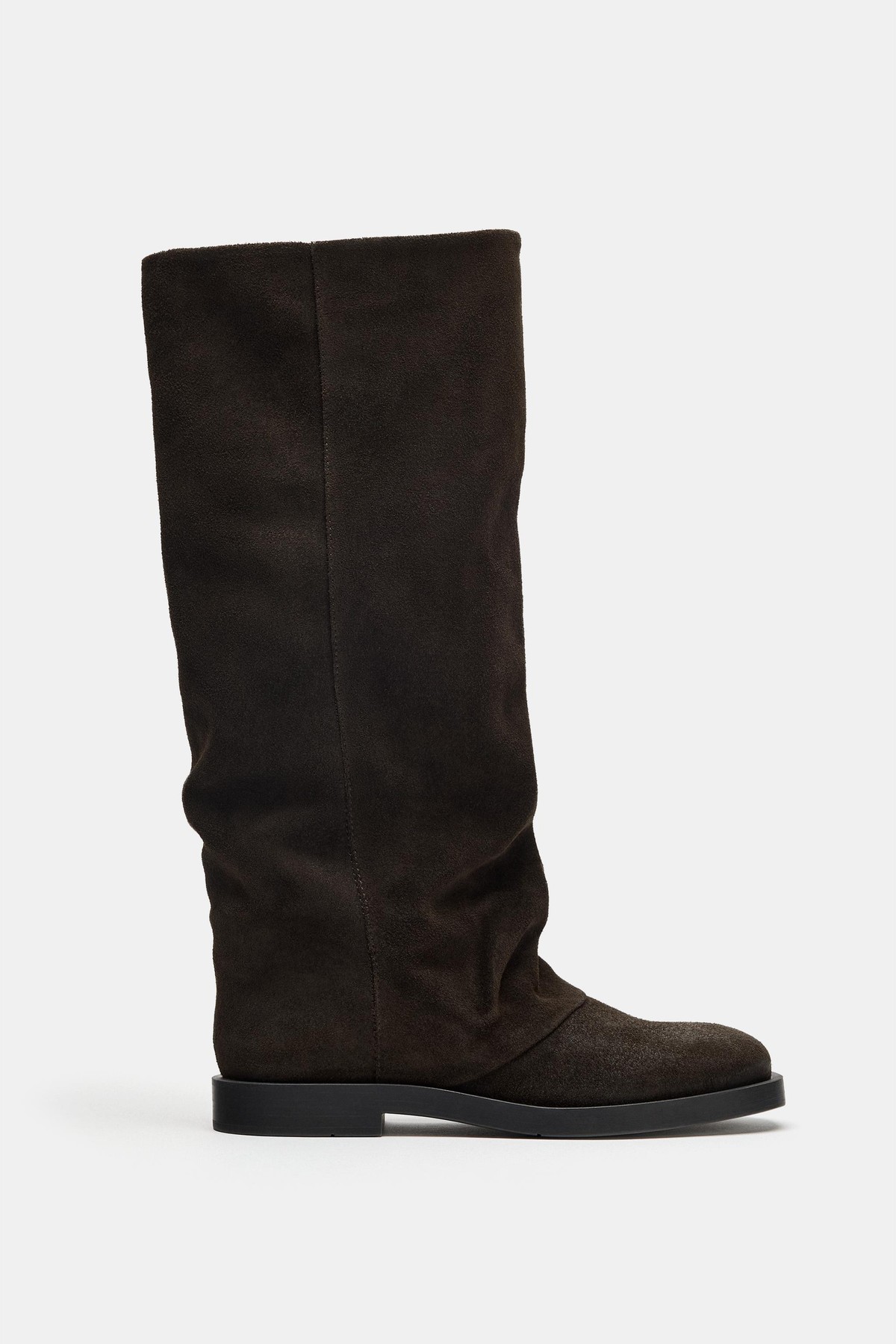 자라 스플릿 스웨이드 니하이 롱 부츠 2061/810/700 BROWN
