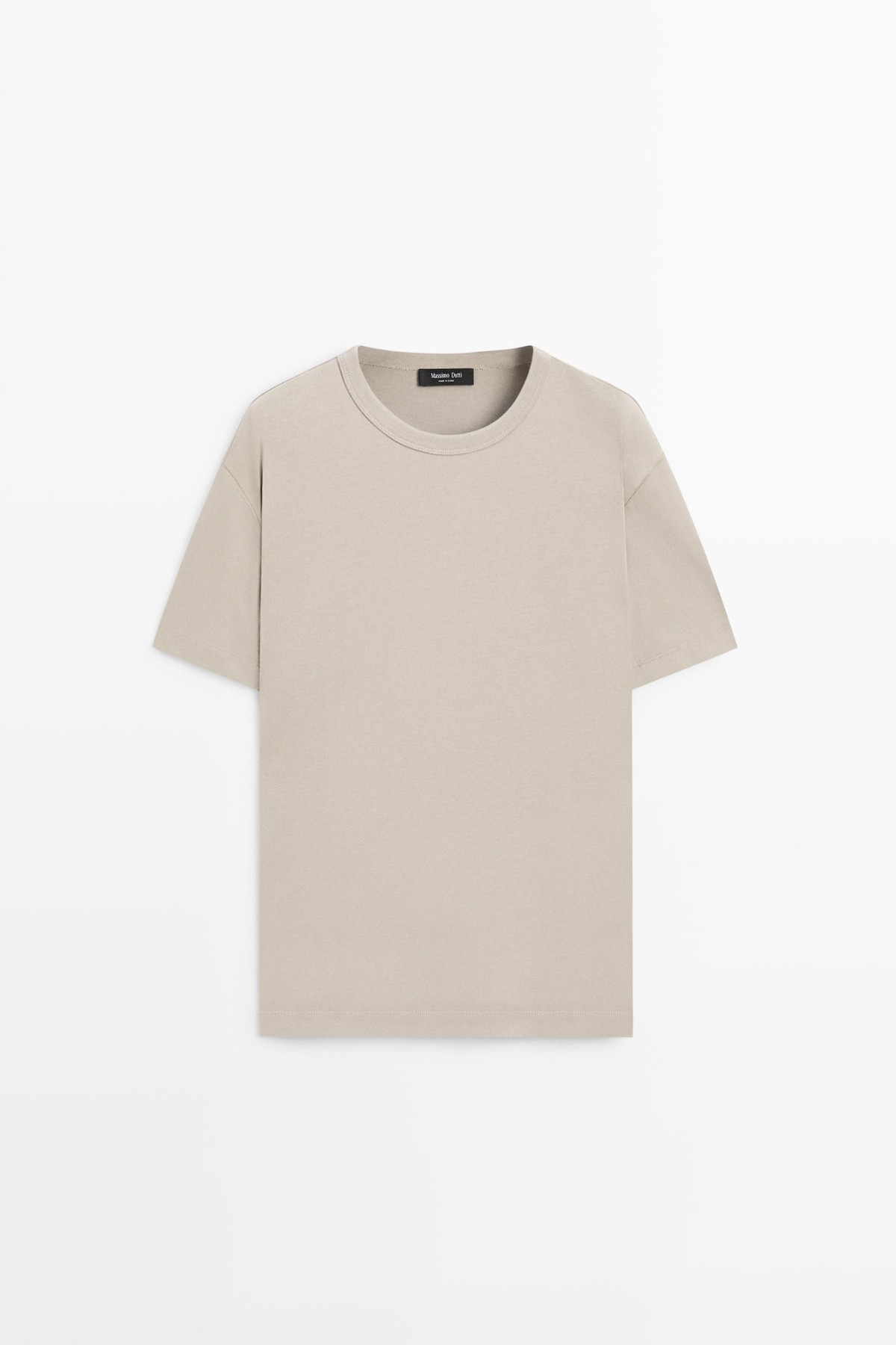 마시모두띠 박시핏 크루넥 반팔 코튼 티셔츠 0780/700 MEDIUM GREY