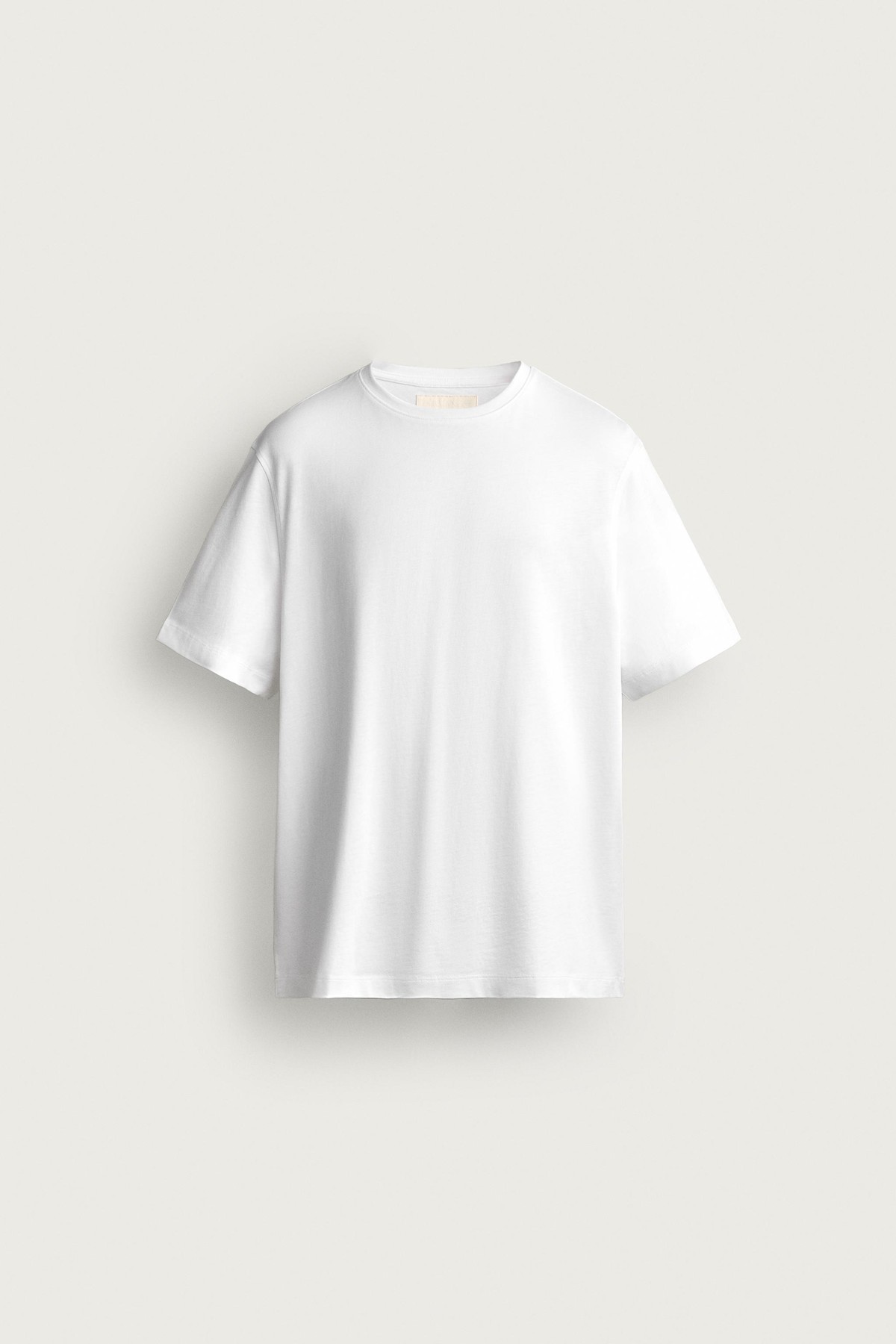 자라 레귤러핏 라운드넥 반팔 티셔츠 1887/385/250 WHITE