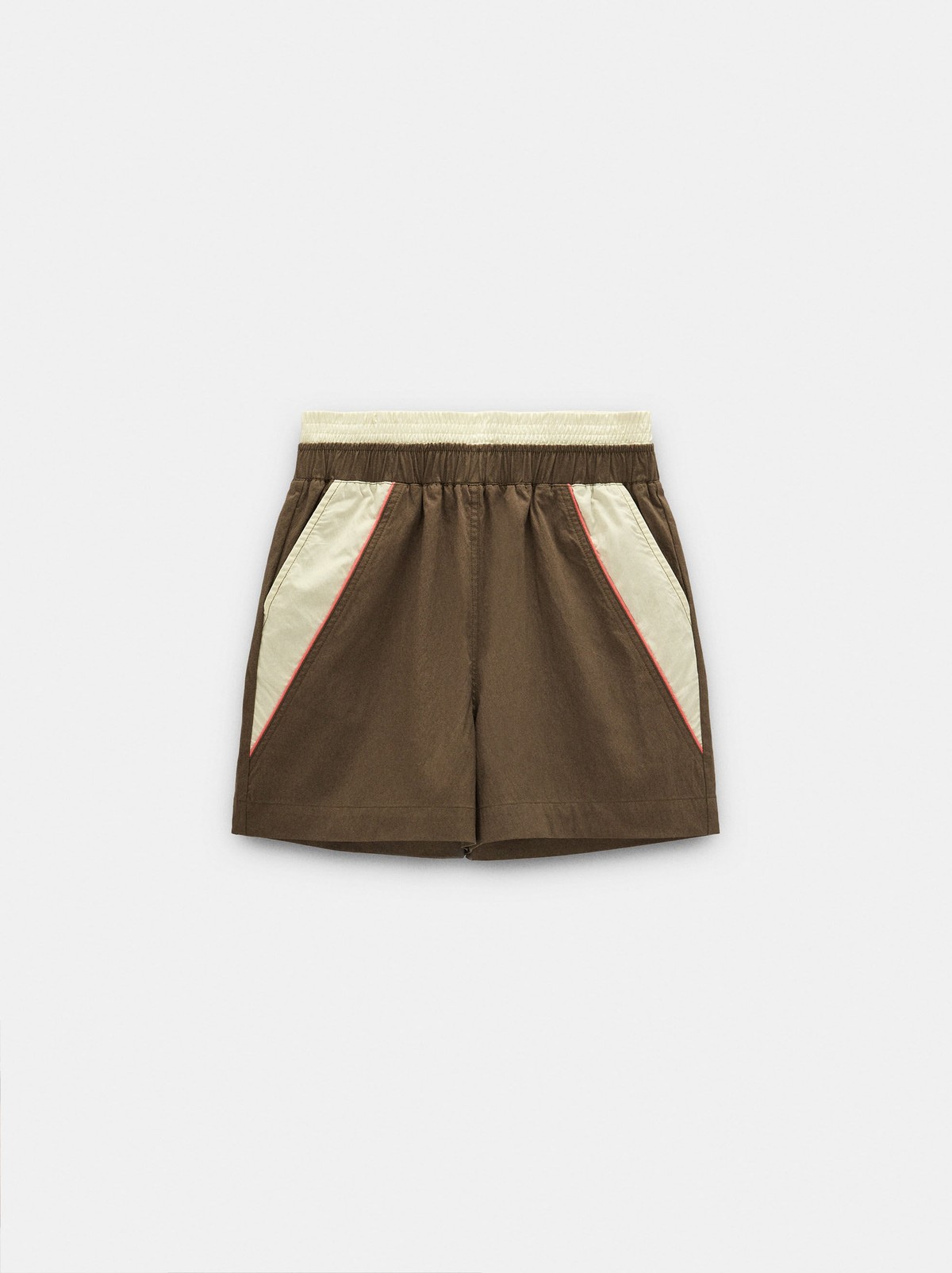 팔포이즈 컬러블록 포켓 릴렉스핏 반바지 251563 MULTICOLOR