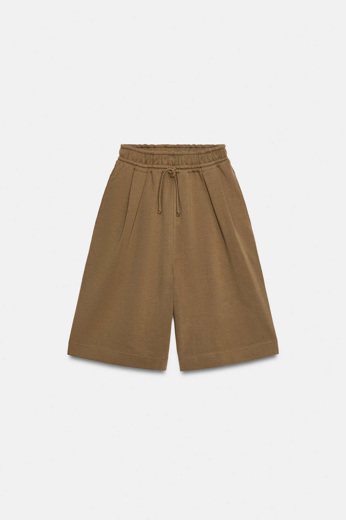 자라 플리츠 버뮤다 팬츠 3253/701/709 DARK TAN