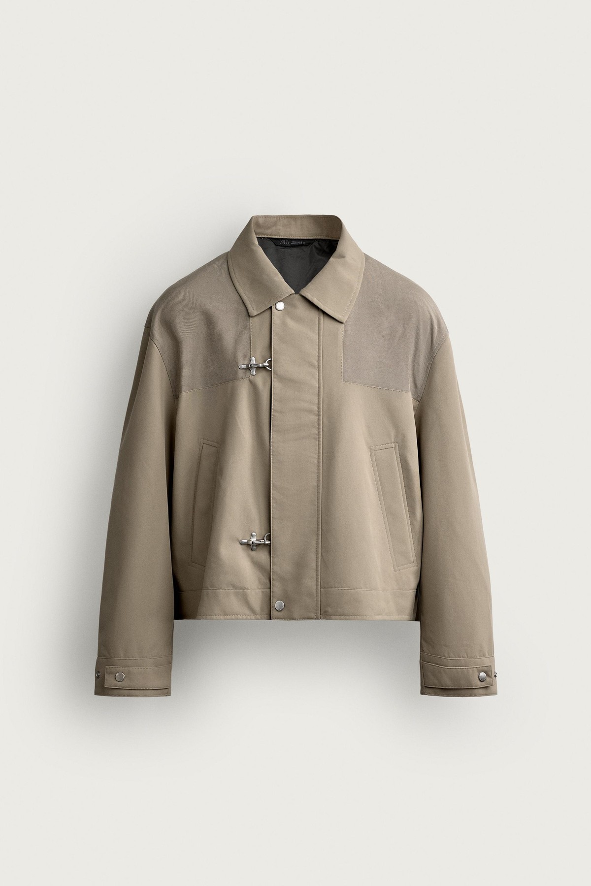 자라 메탈 토글 크롭핏 재킷 3918/402/710 BEIGE