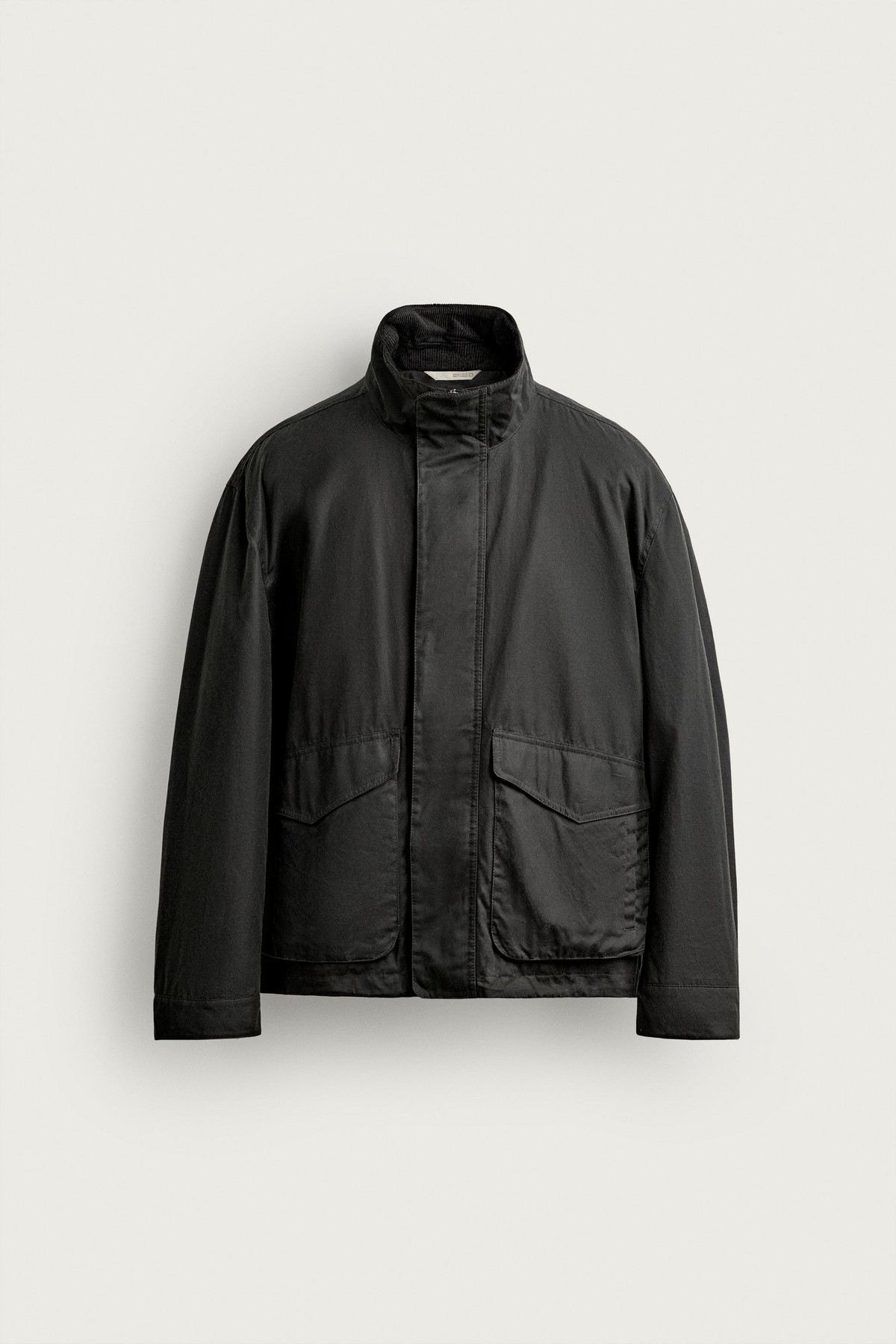 자라 레귤러핏 왁스드 이펙트 자켓 1437/365/898 DARK ANTHRACITE
