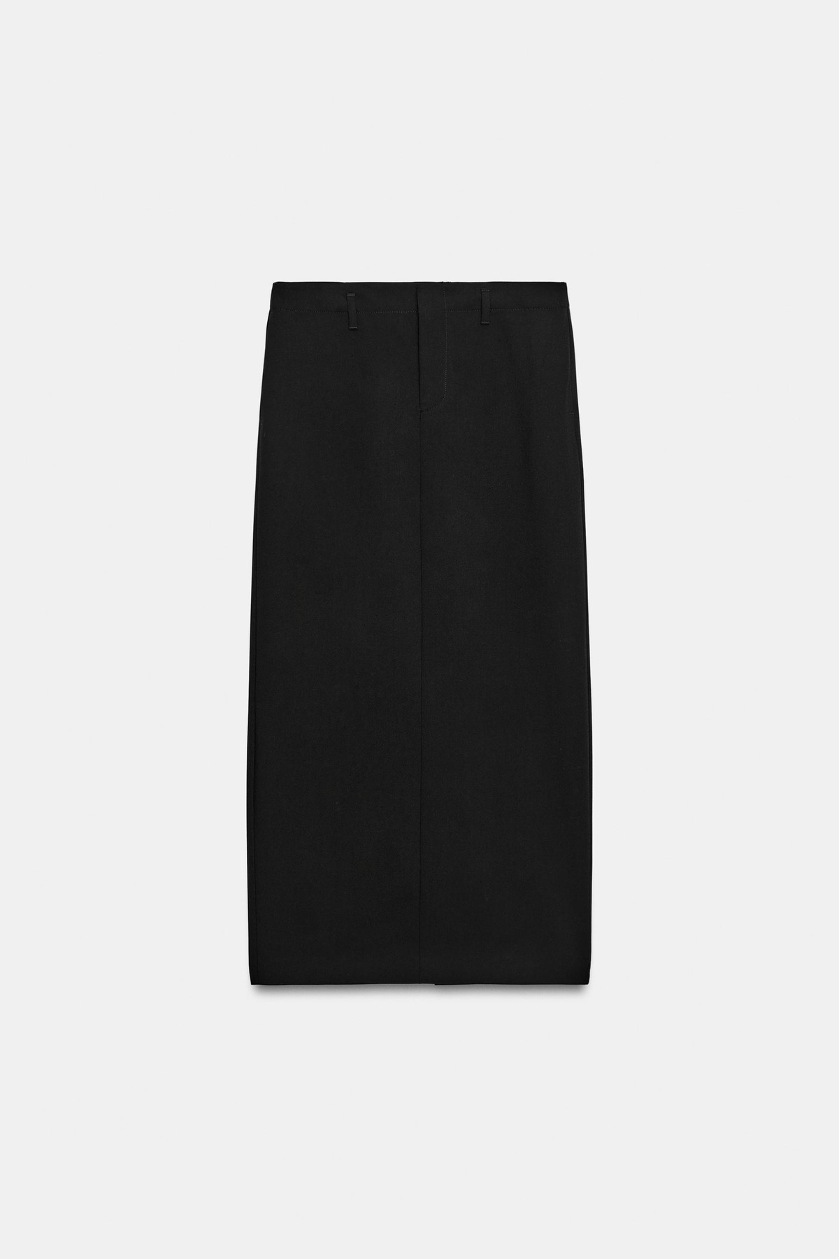 자라 슬릿 포켓 미디 스커트 4661/533/800 BLACK