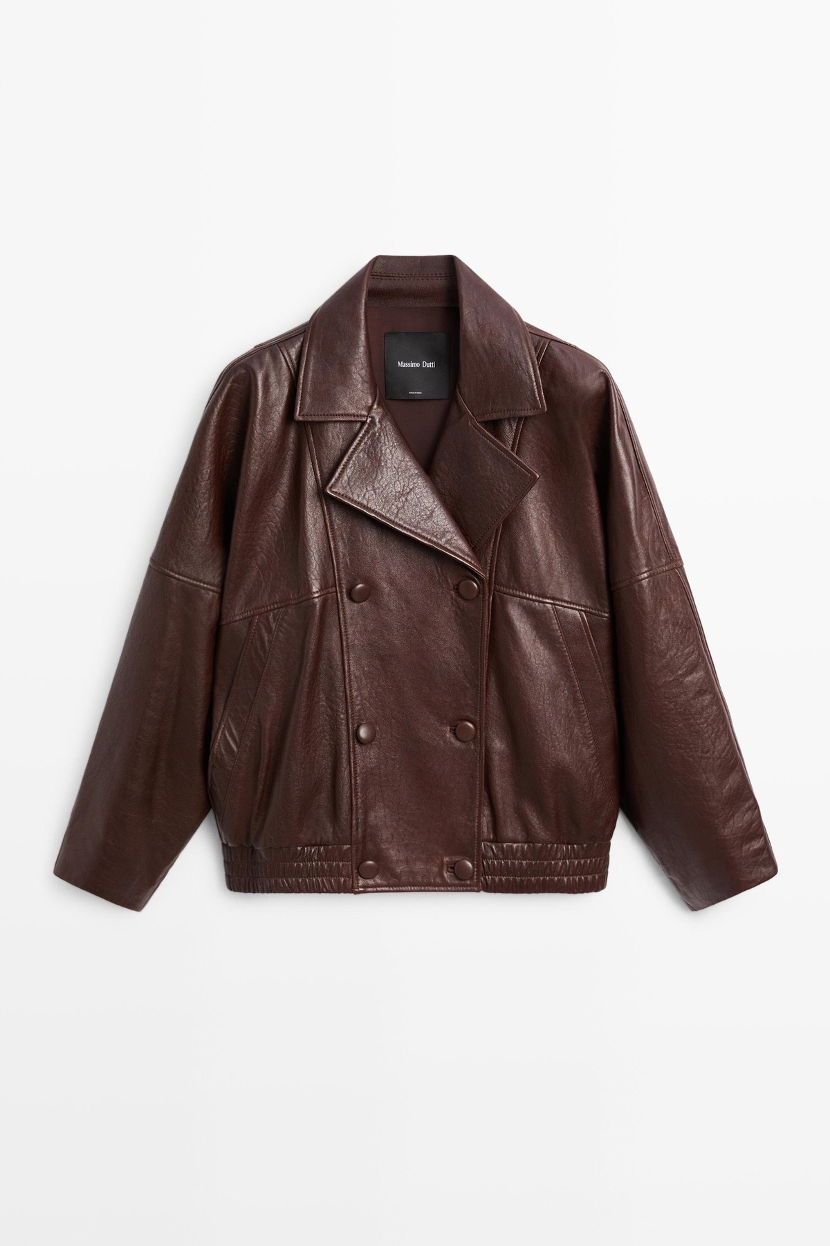 마시모두띠 나파 레더 봄버 자켓 4703/703 BROWN