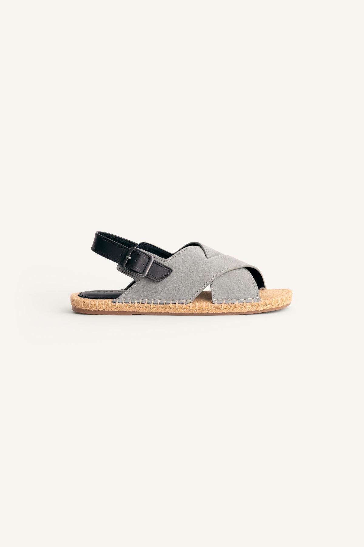 자라 스플릿 스웨이드 레더 스트랩 샌들 2783/820/400 BLUE