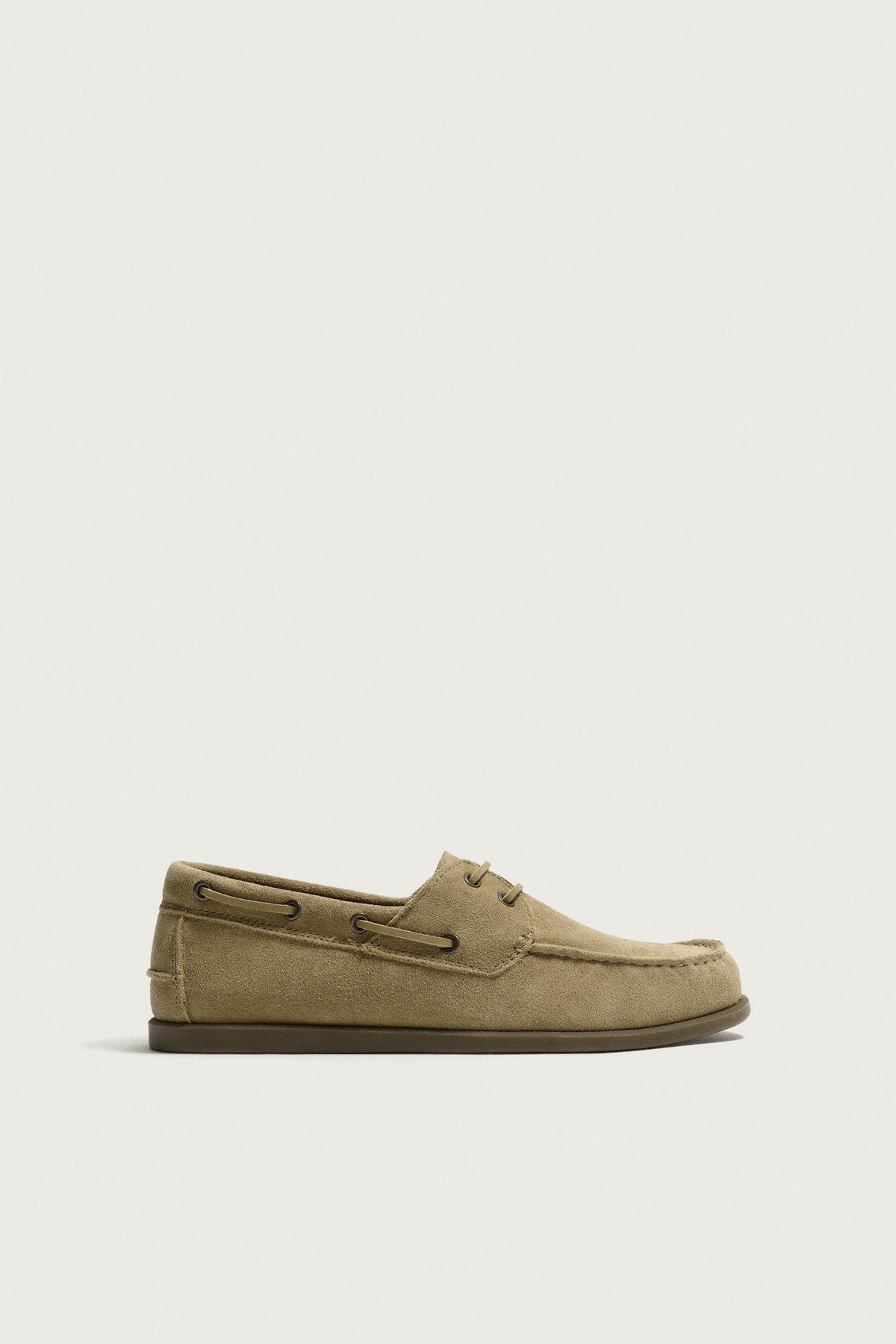 자라 스웨이드 레더 데크 슈즈 2421/820/700 BROWN