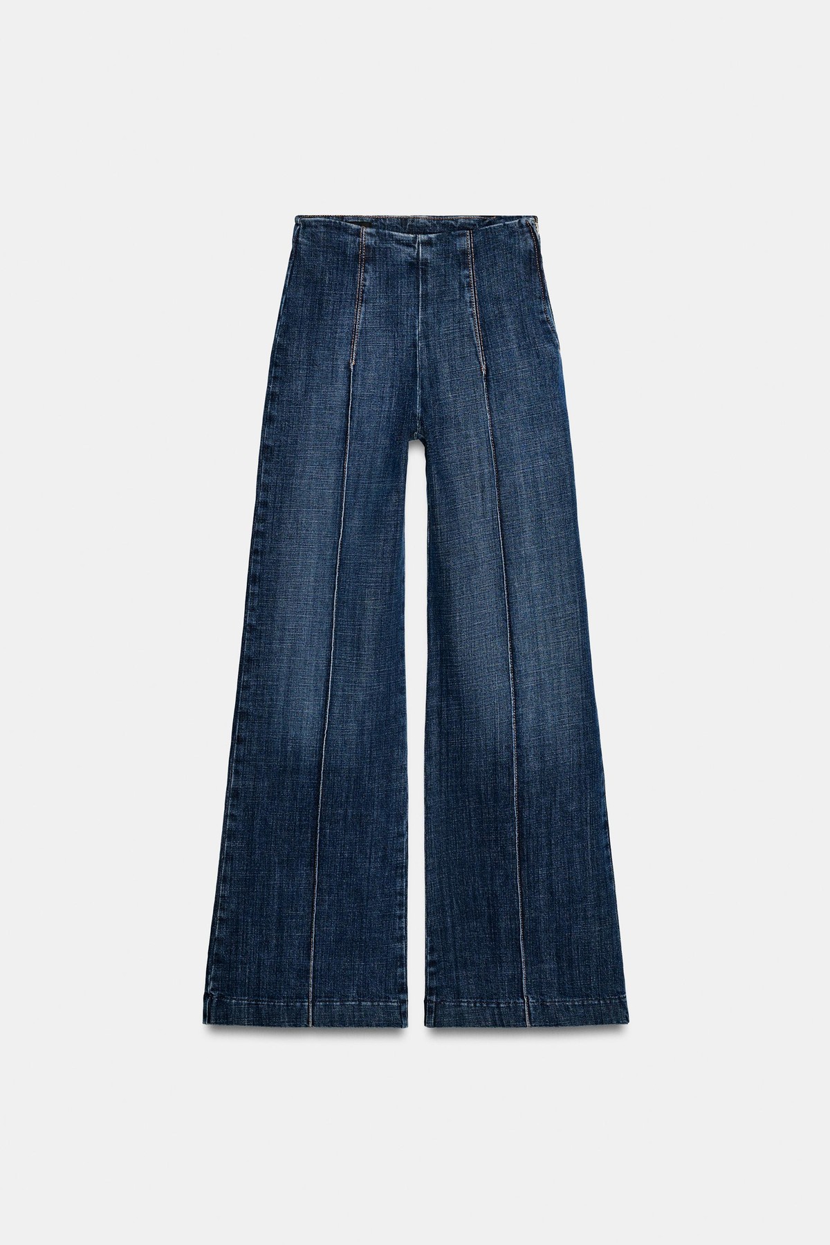 자라 하이웨이스트 와이드핏 청바지 6147/166/407 BLUE