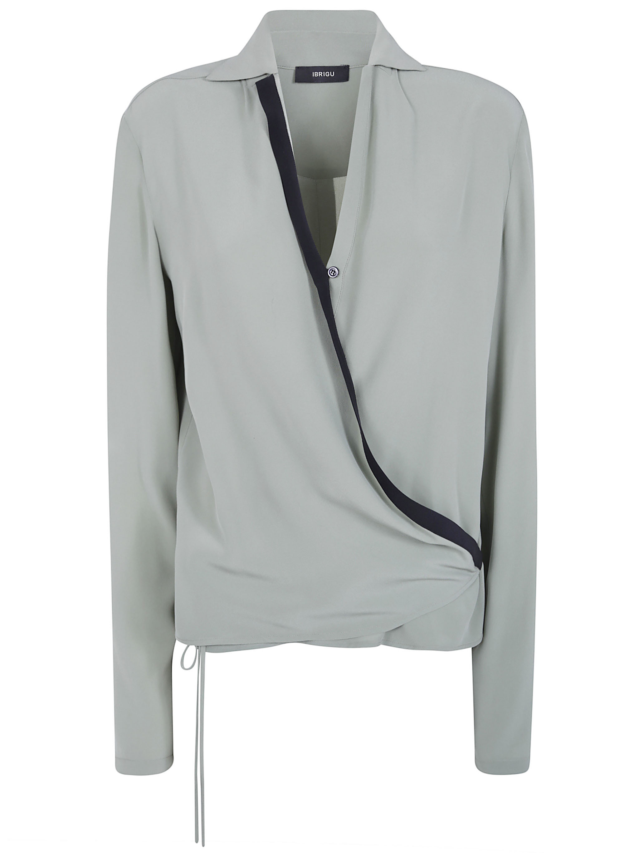 입리구 ASYMMETRICAL CONTRASTING BIAS 셔츠 여성 그린 26FW 16IBBSI92820SAGE