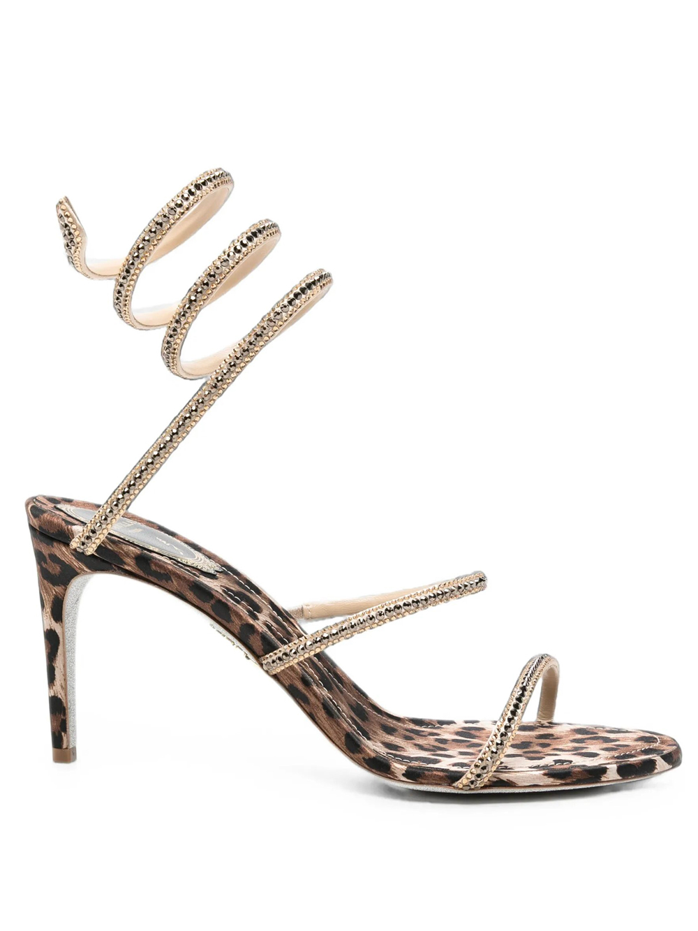 르네 카오빌라 SANDALI CLEO ANIMALIER 80 플랫 샌들 여성 베이지 26FW C12899080R001Y450BEIGELEOPARD