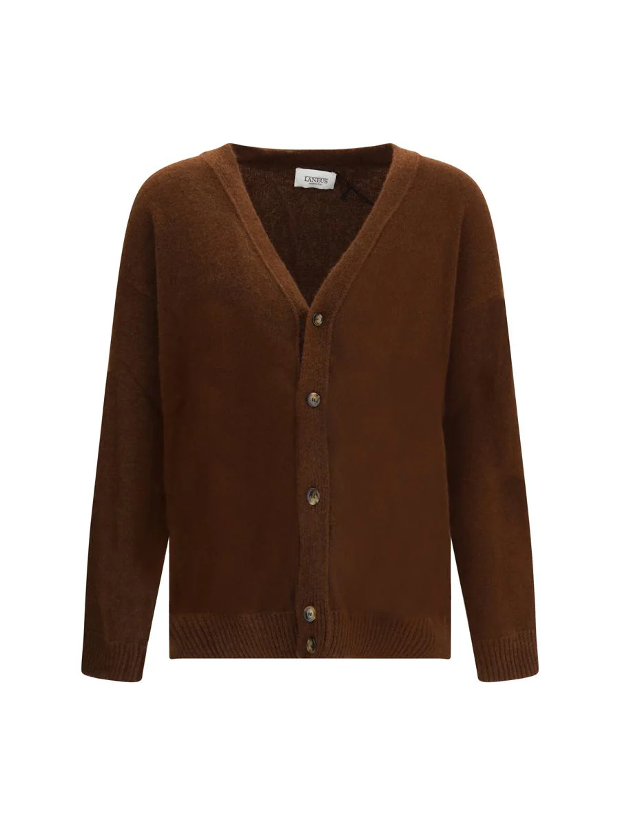 라늣 knitted 가디건 남성 브라운 26SS F5LAMACA020920