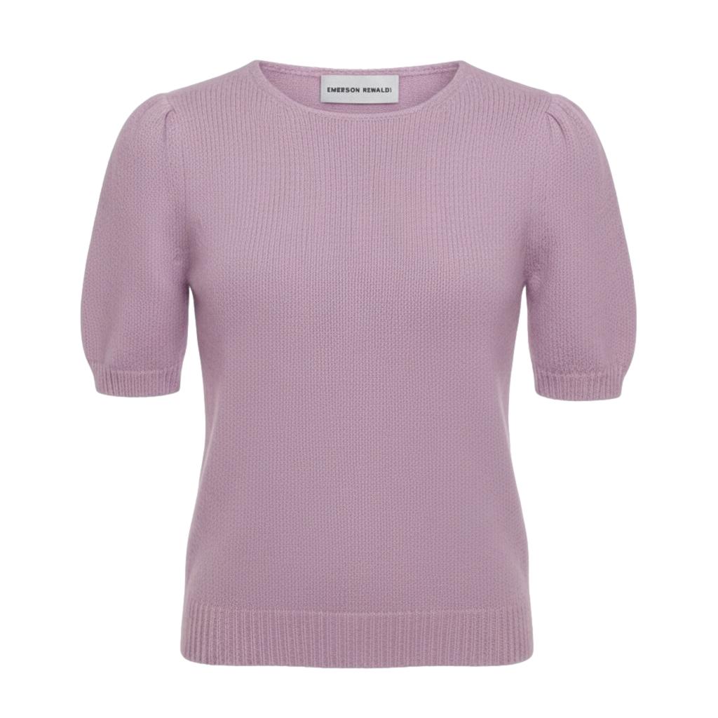 에멜손 레날디 NECK CROP knitted 크루넥 니트 남성 퍼플 26SS EMES26007EM38