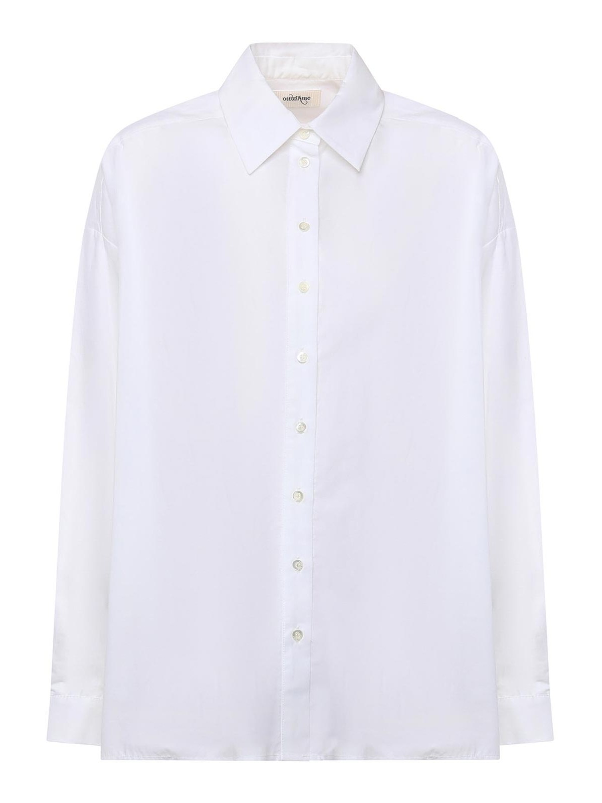 오트오다메 Sabrina 코튼 셔츠 여성 화이트 25FW DC4985BIANCO