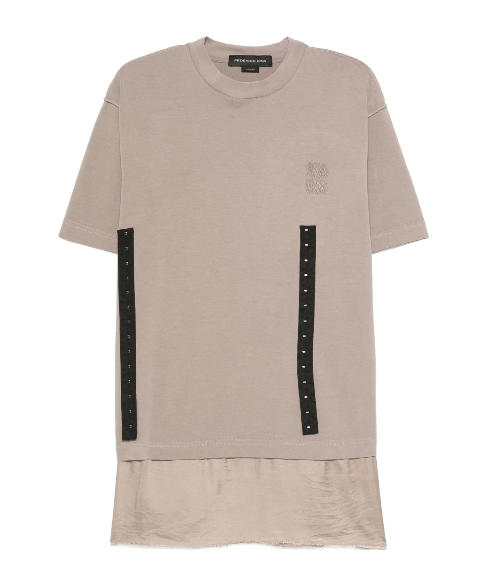 페데리코 치나 티셔츠 여성 화이트 25FW FCCOTS0101DCTAUPE